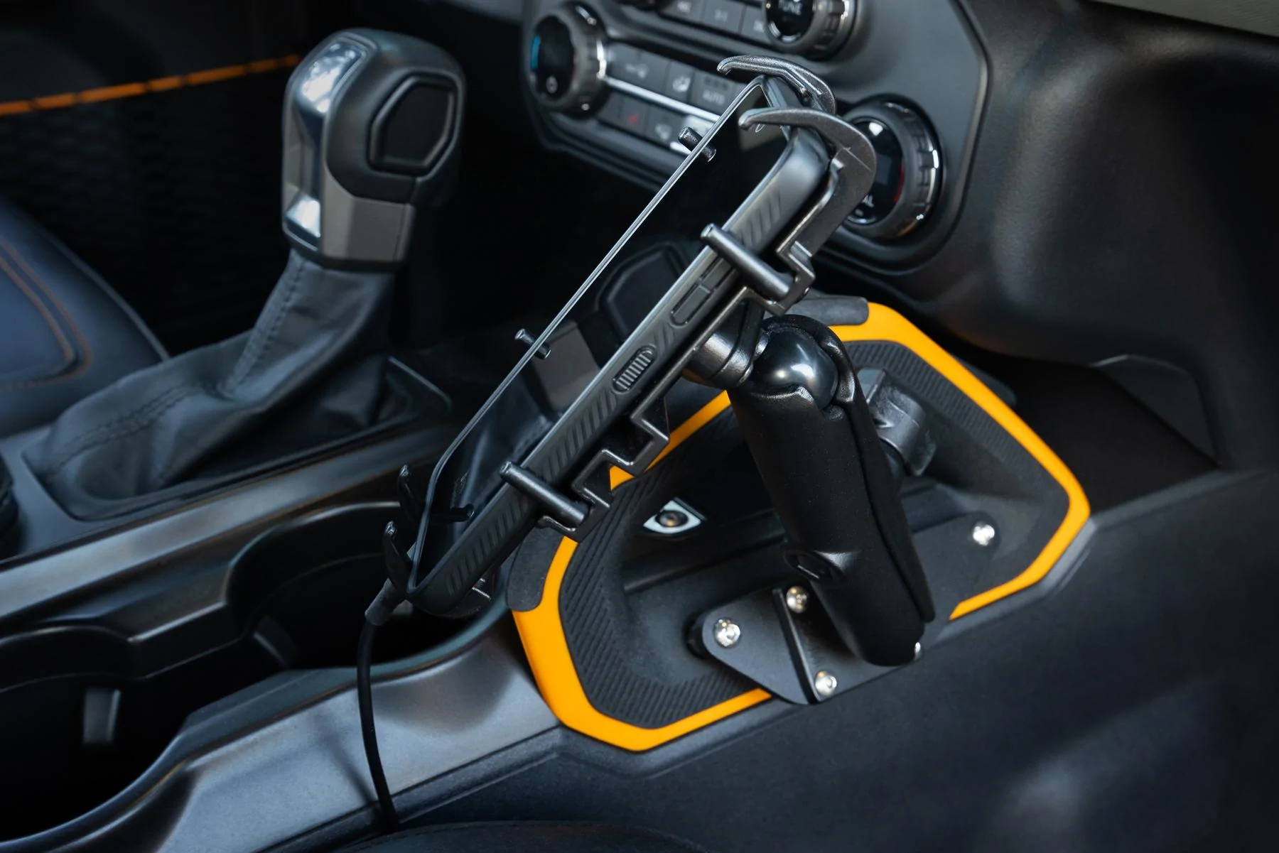Ford Bronco Custom Console Offroad Phone Mount _R5_4051