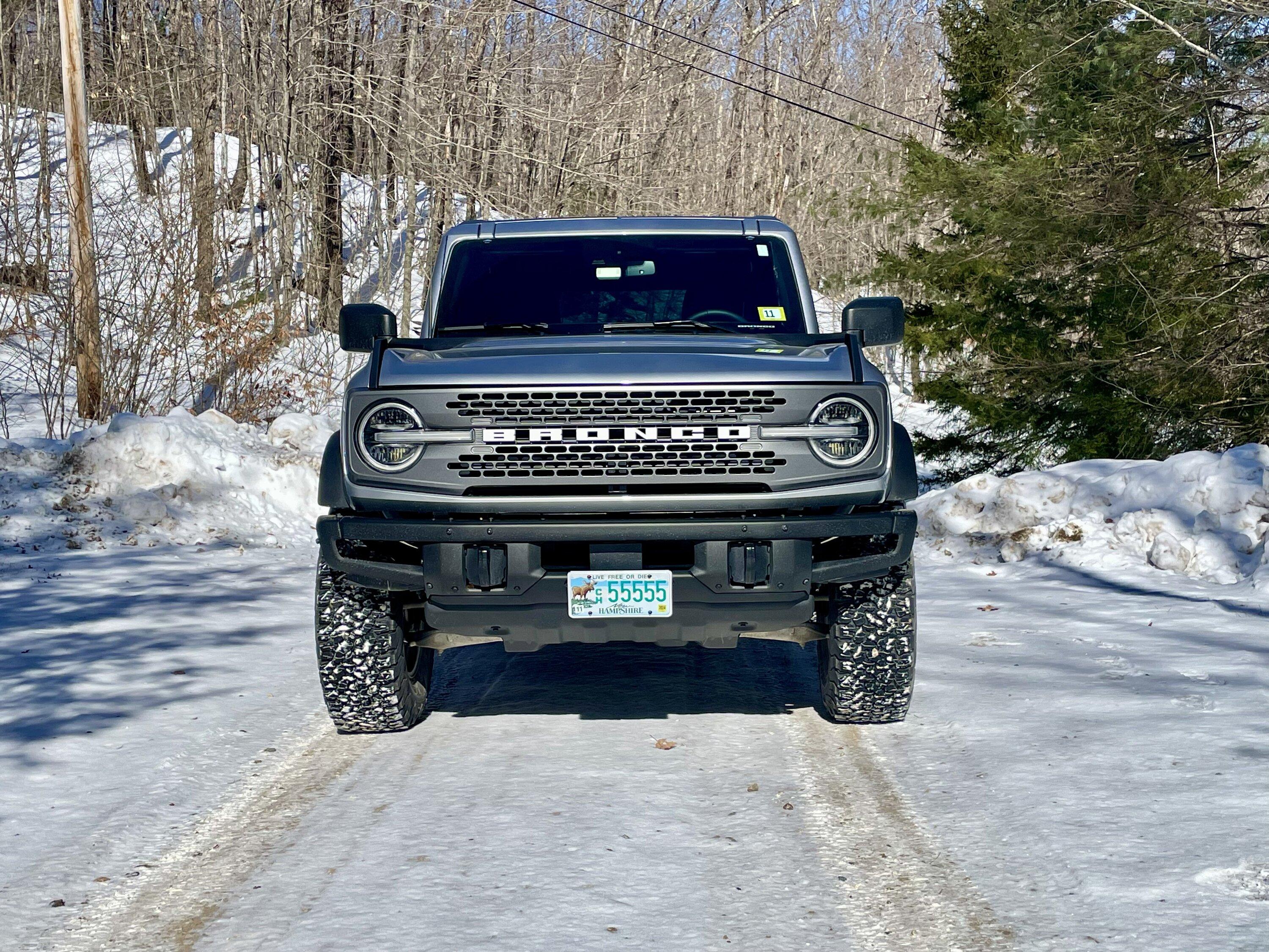 Ford Bronco License plate location Front Bumper straight 5s