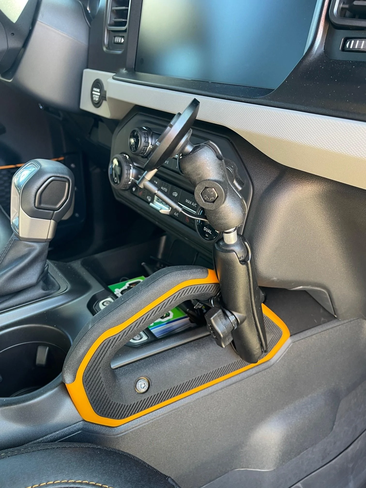 Ford Bronco Custom Console Offroad Phone Mount Ram Mount Bronco