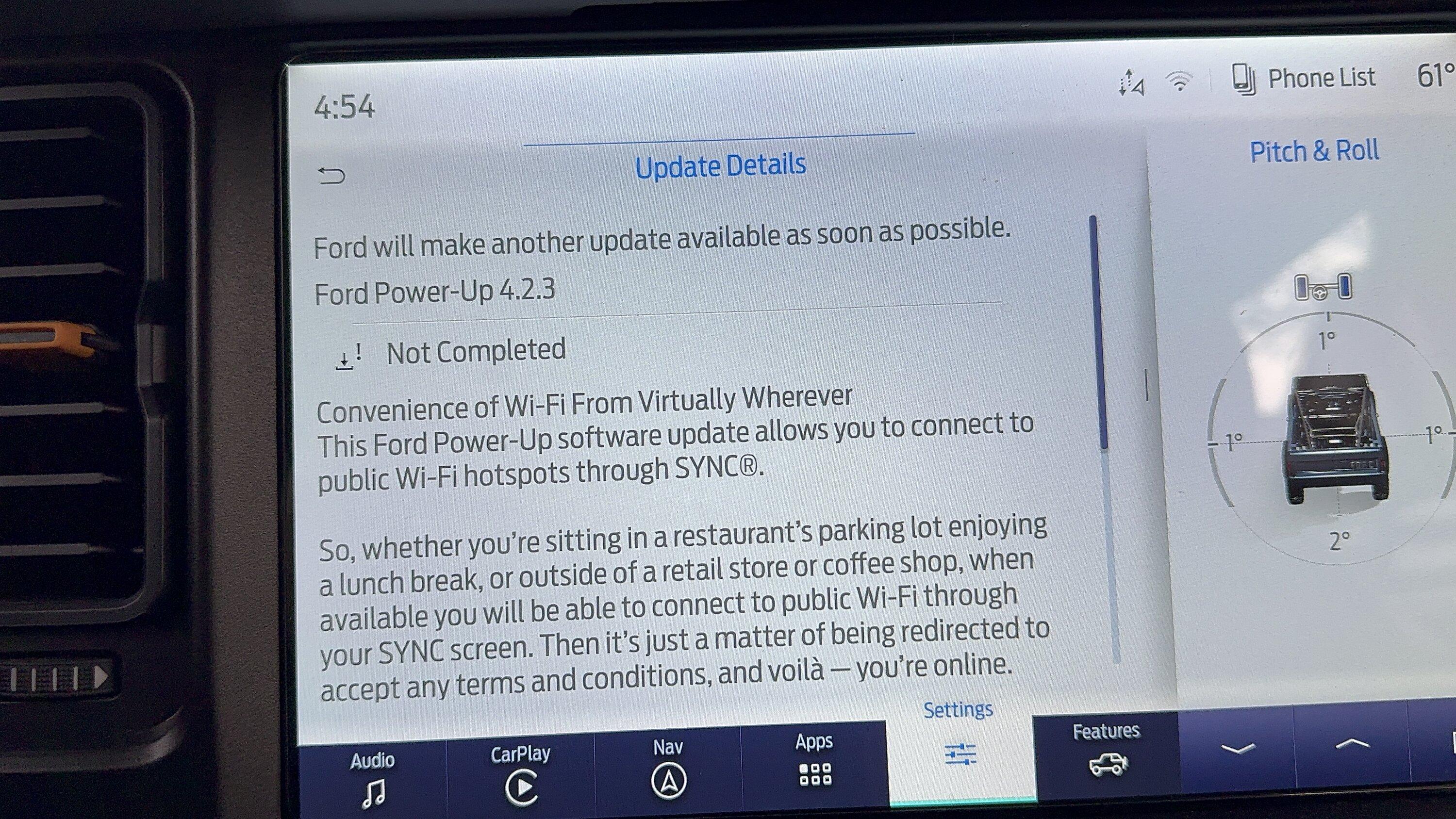 Ford Bronco Carplay audio issues and stutters IMG_0782