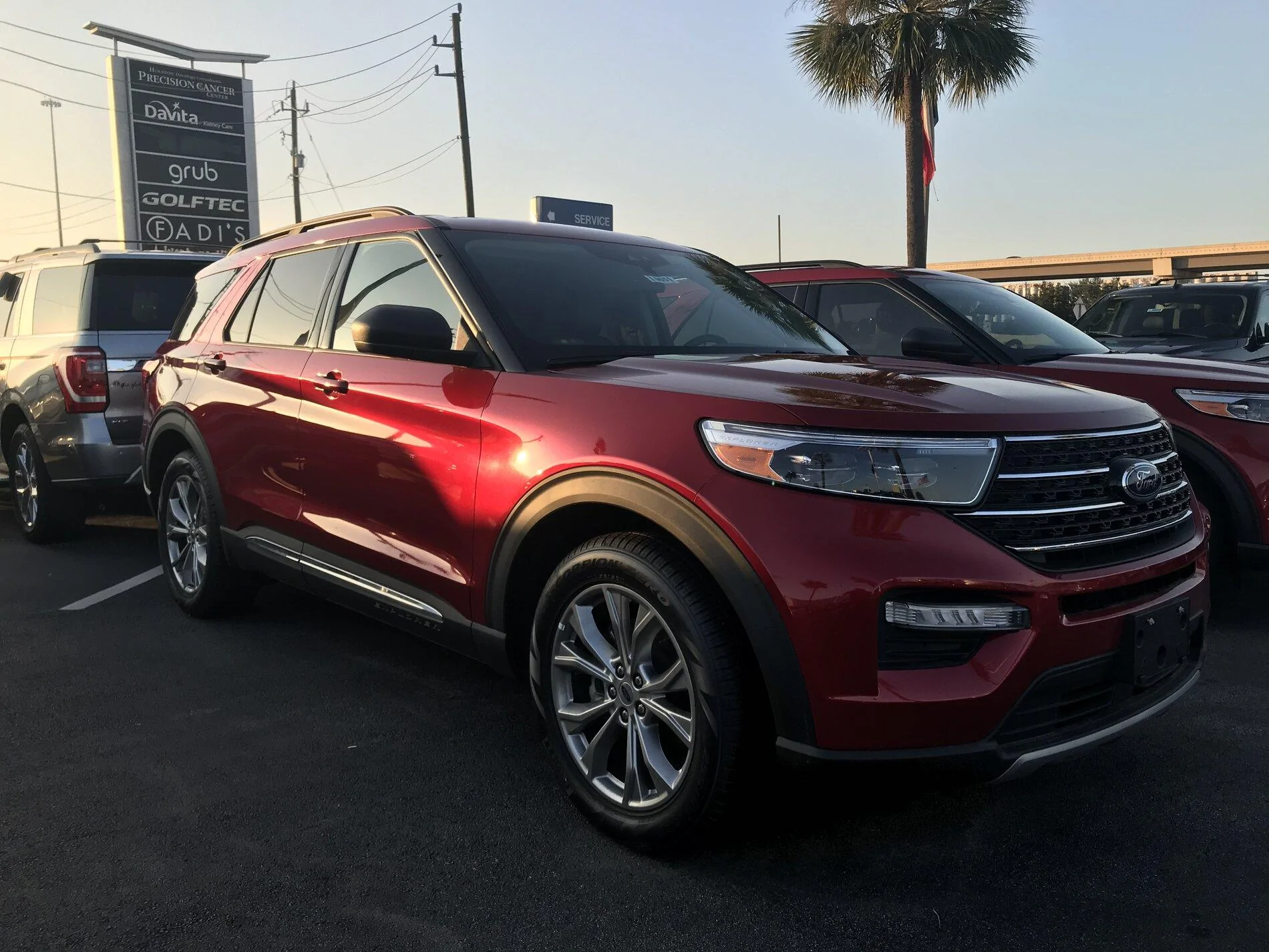 Ford Bronco Rapid Red at sunset DB0CF2C2-8A68-44A2-A34D-E448F50A1643