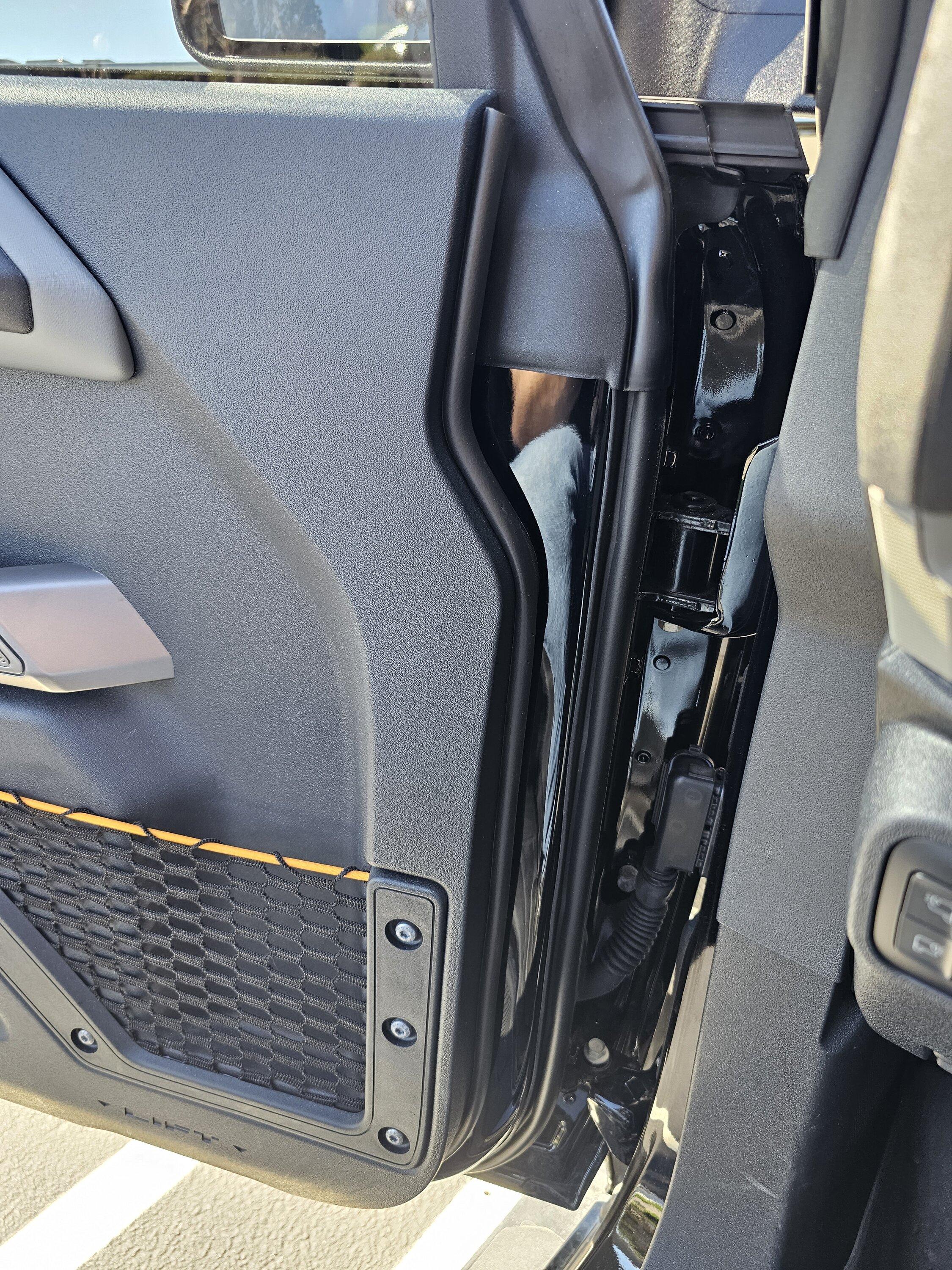Ford Bronco Adding More Weatherstripping - Tackling Road Noise 20240222_133932
