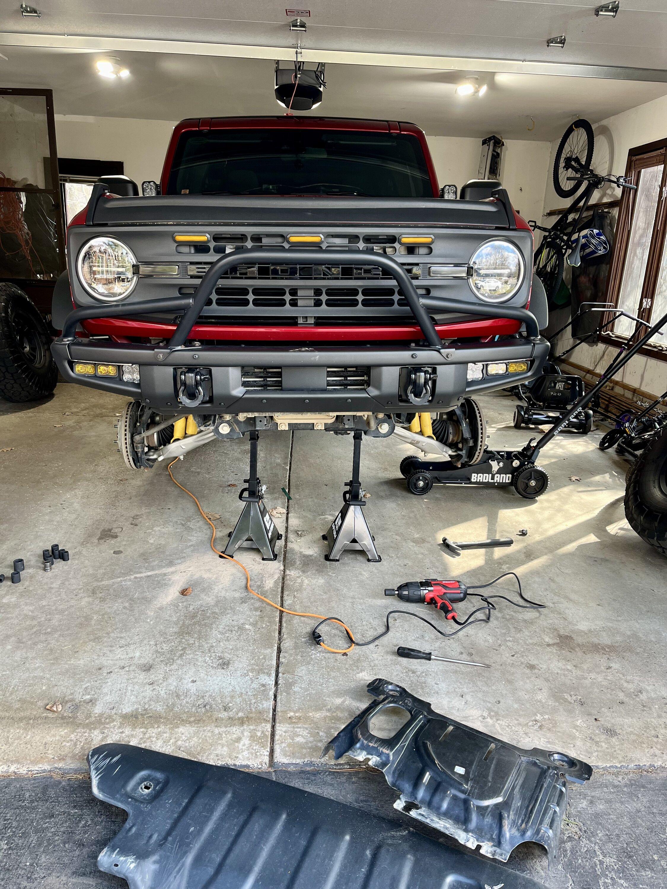 Ford Bronco 74weld stage 1 steering upgrade DIY install IMG_1124