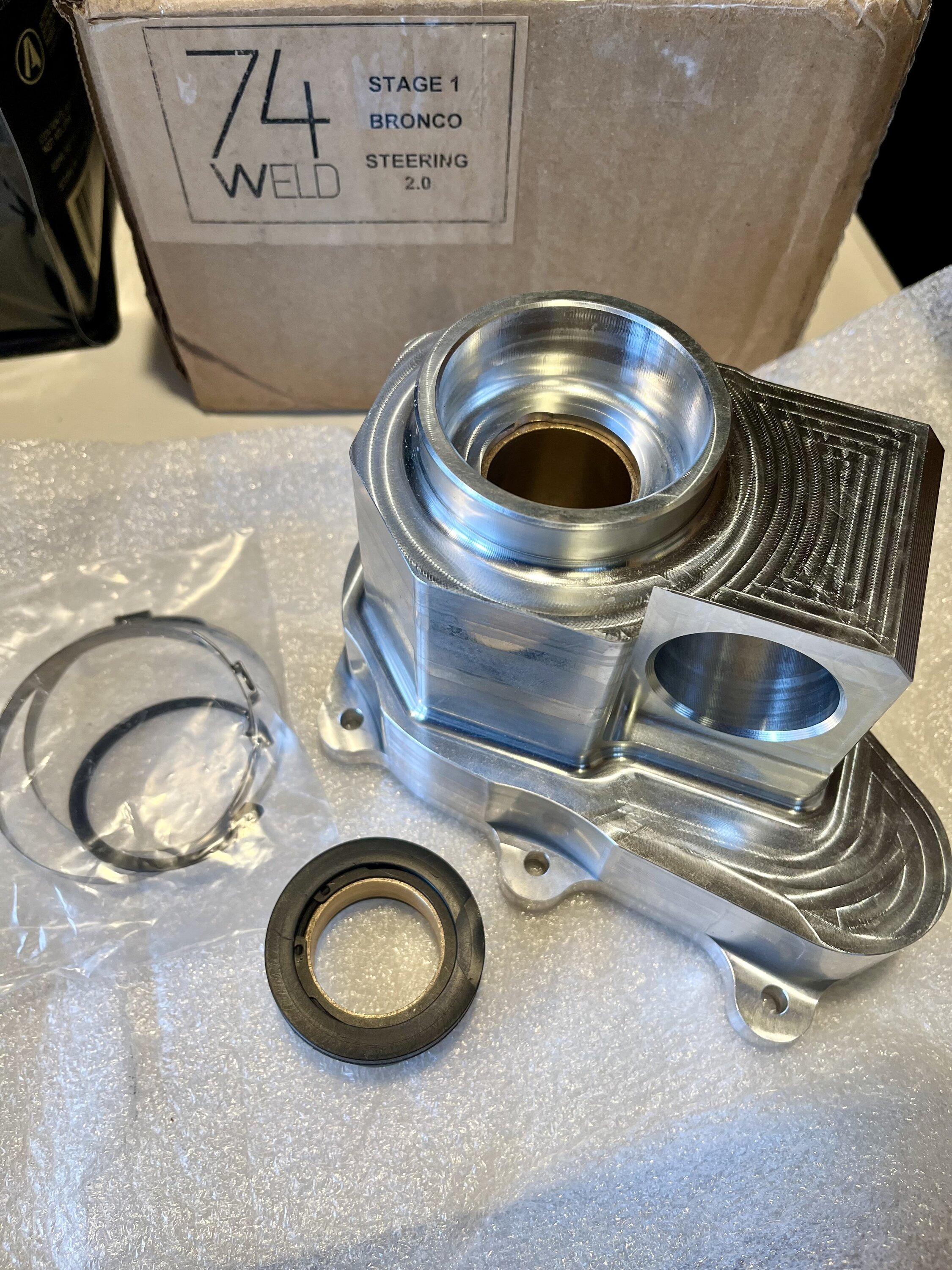 Ford Bronco 74weld stage 1 steering upgrade DIY install IMG_1108