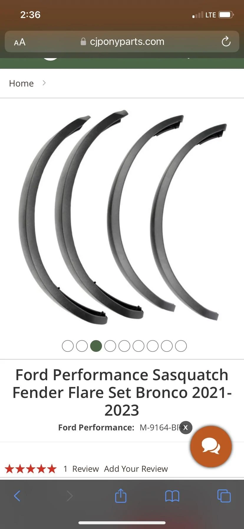 Ford Bronco Ford Performance Sasquatch Flares B0D9C8A7-30ED-4A34-8C30-A4C0A37A1E92