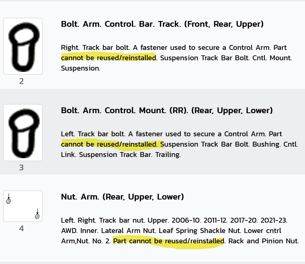 Ford Bronco General consensus on replacing the rear links / control arms? 1708795990892