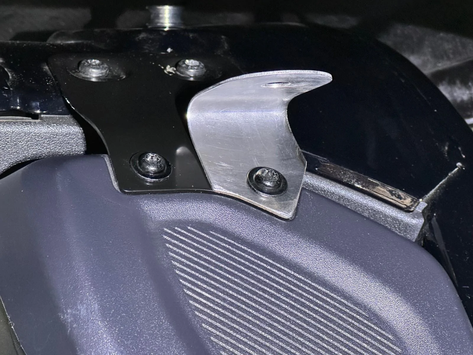 Ford Bronco Antenna Mounts for Midland GMRS reshaped-the-mount-to-match-the-speaker-bracket