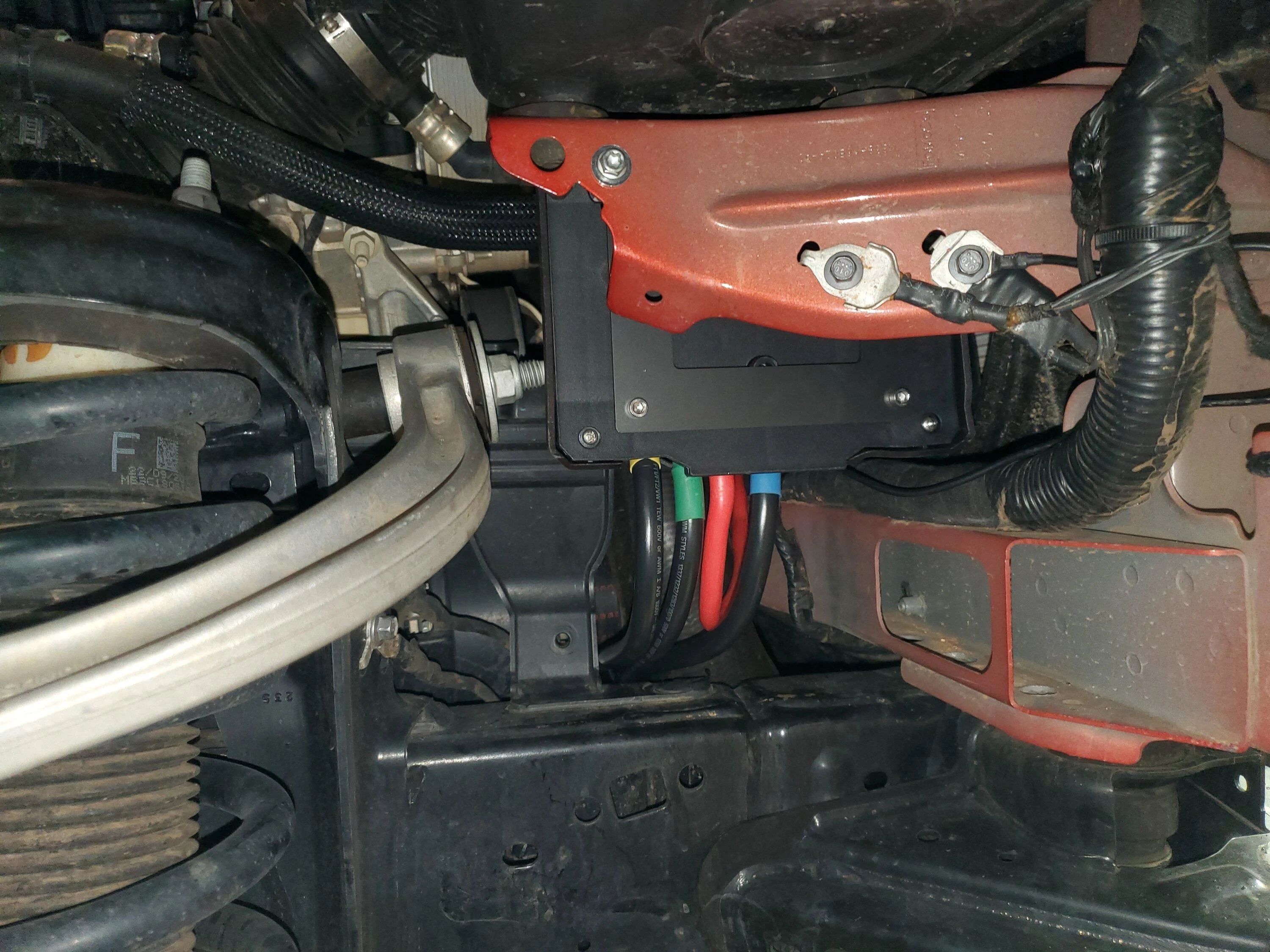 Ford Bronco RC hidden winch mount install, 2.7 w/ "capable" bumper & Warn VR Evo 20240210_213757