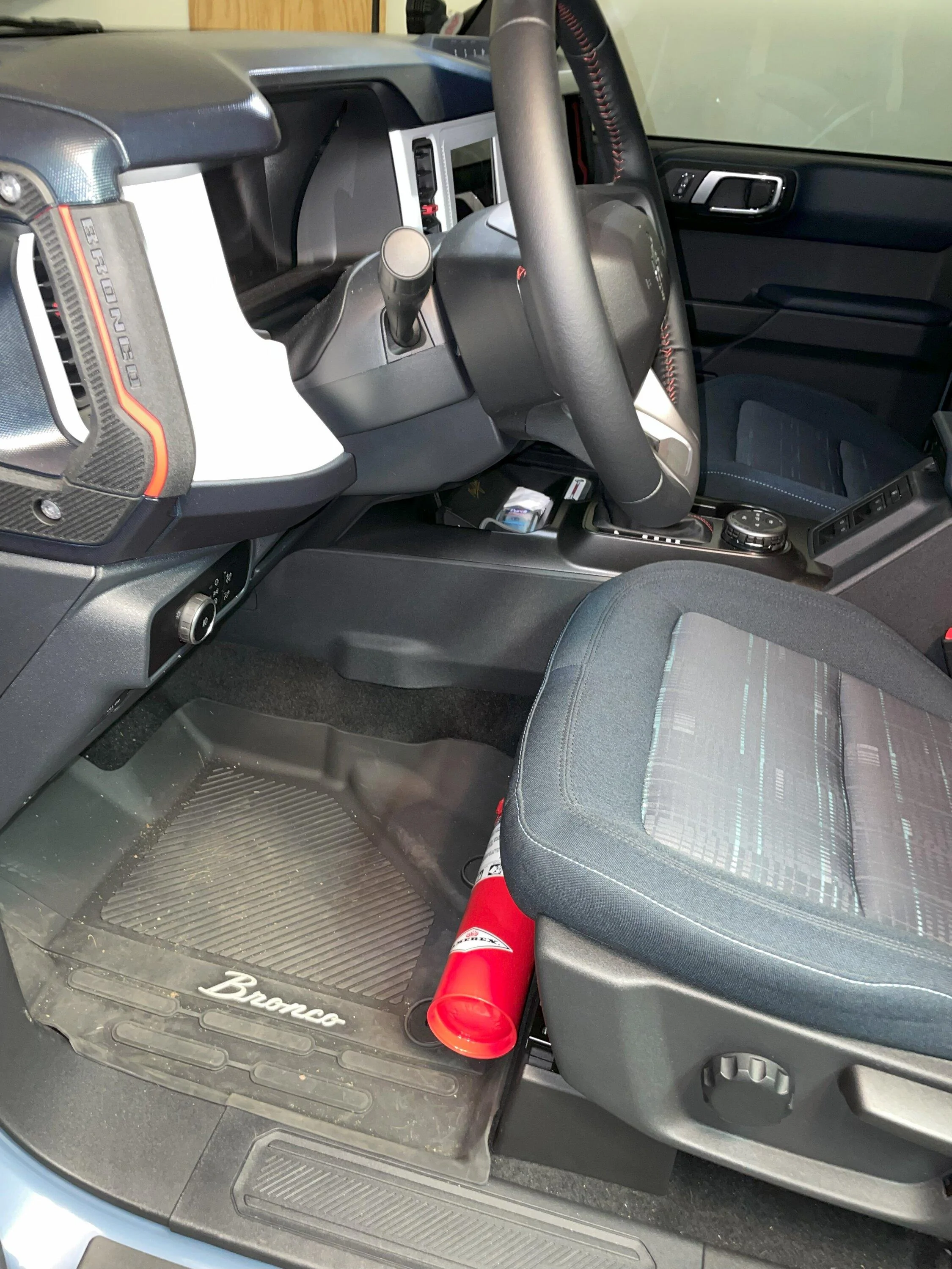 Ford Bronco Practical Fire Extinguisher Placement 7
