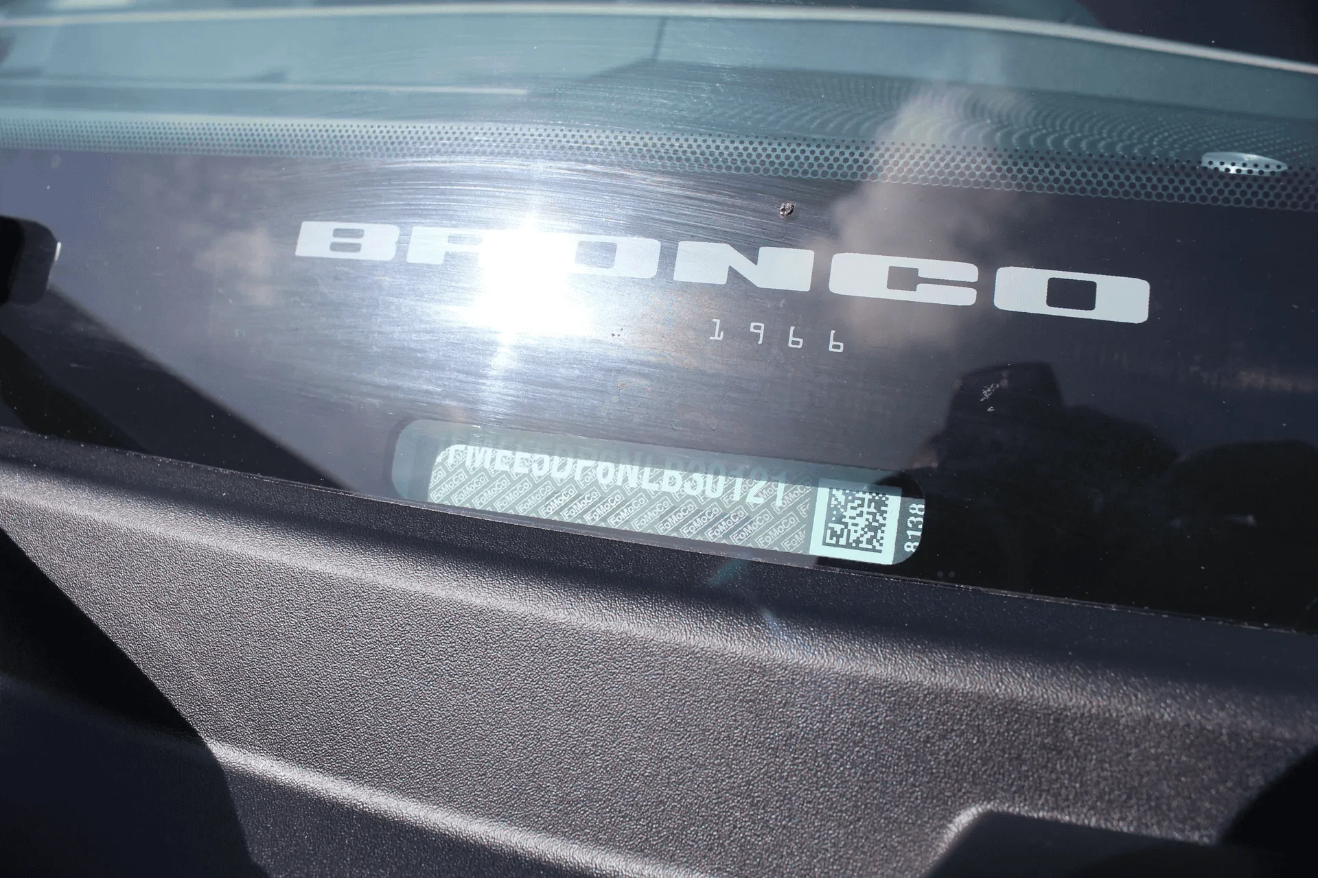 Ford Bronco Where the hell is my VIN?! Missing Windshield VIN 1708997683033