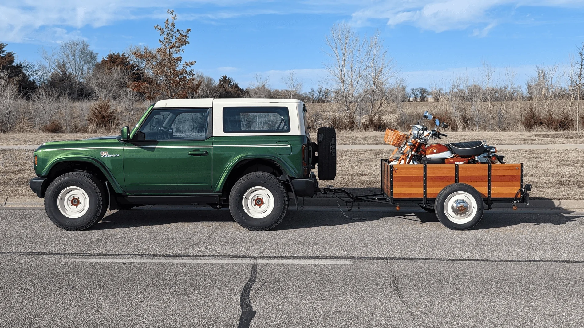 Ford Bronco Towing a motorcycle? PXL_20240226_213931181