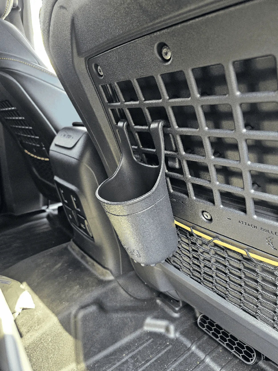 Ford Bronco Molle panel rear cup holder solution found 20240227_121655