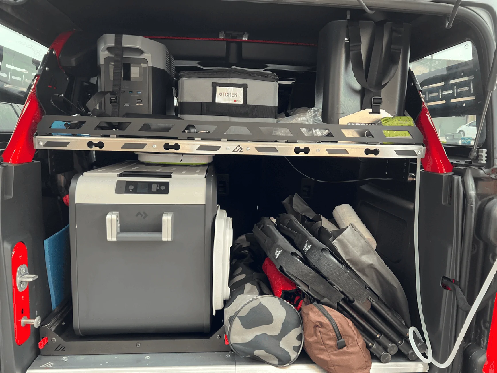 Ford Bronco Low profile recovery gear storage imag