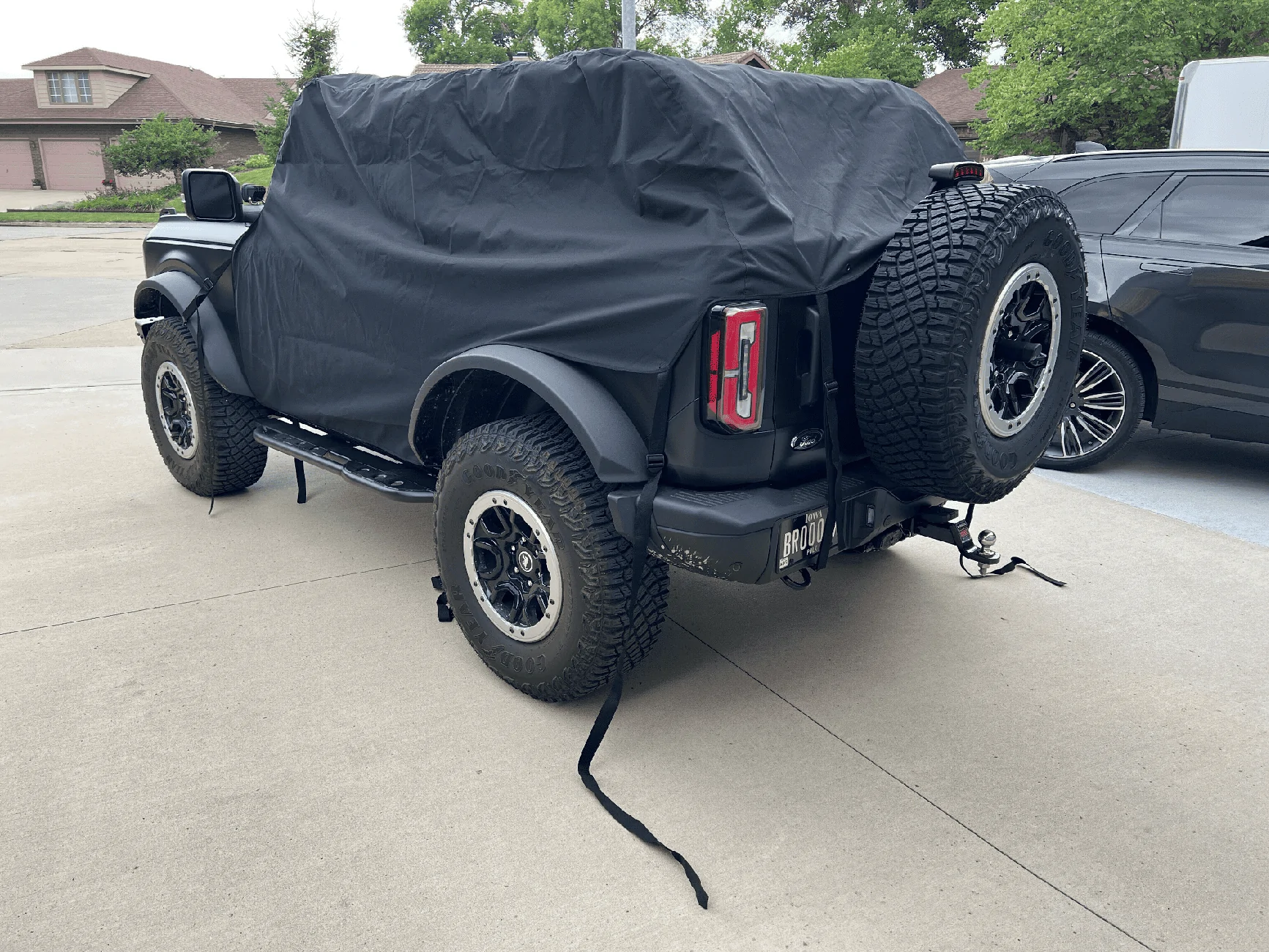 Ford Bronco BROOX's 2DR Shadow Black Squatchy Boy raingear - 2