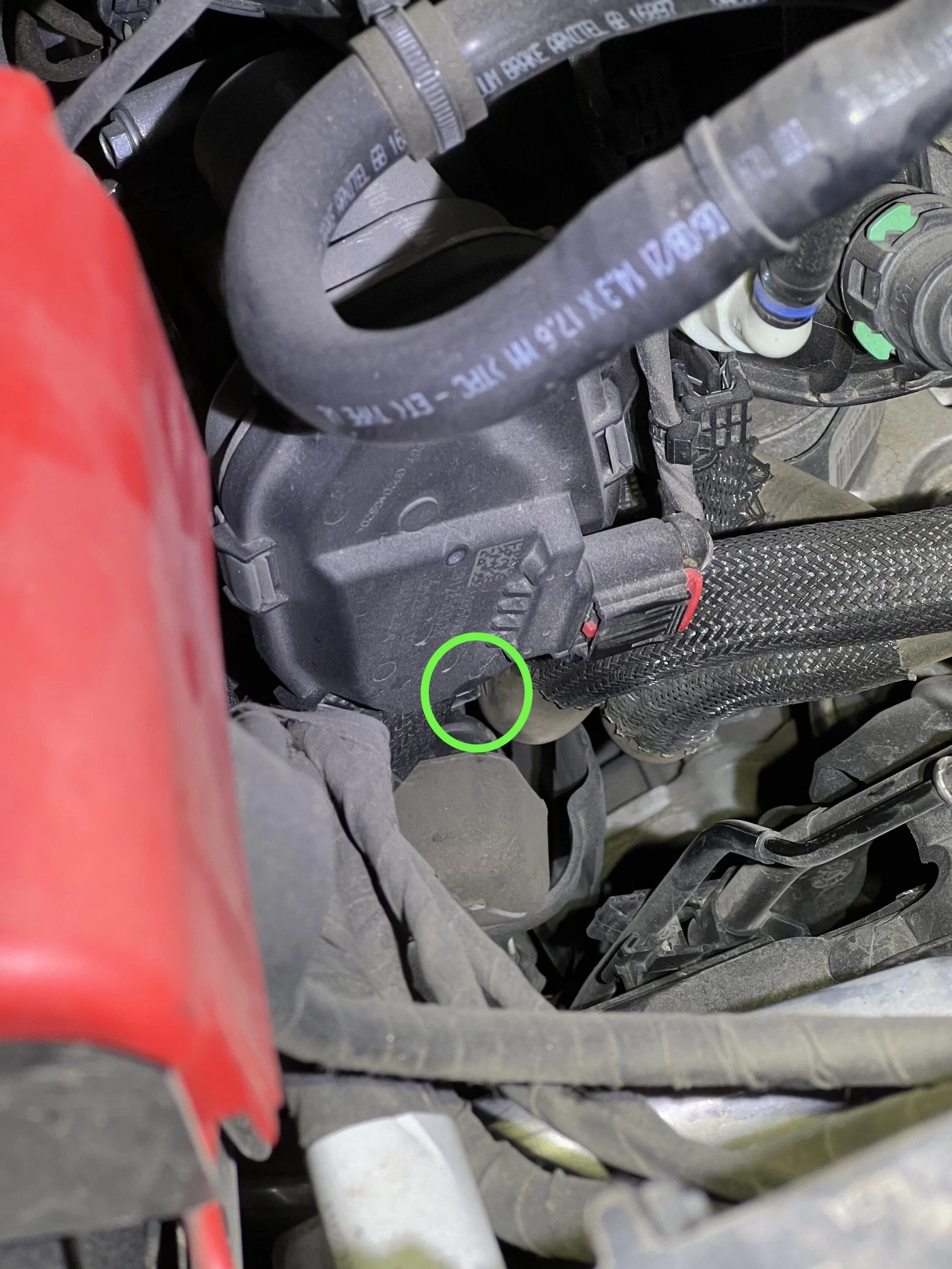 Ford Bronco 2.3 Alternator Shield Rubbing Coolant Hose tempImageouLduB