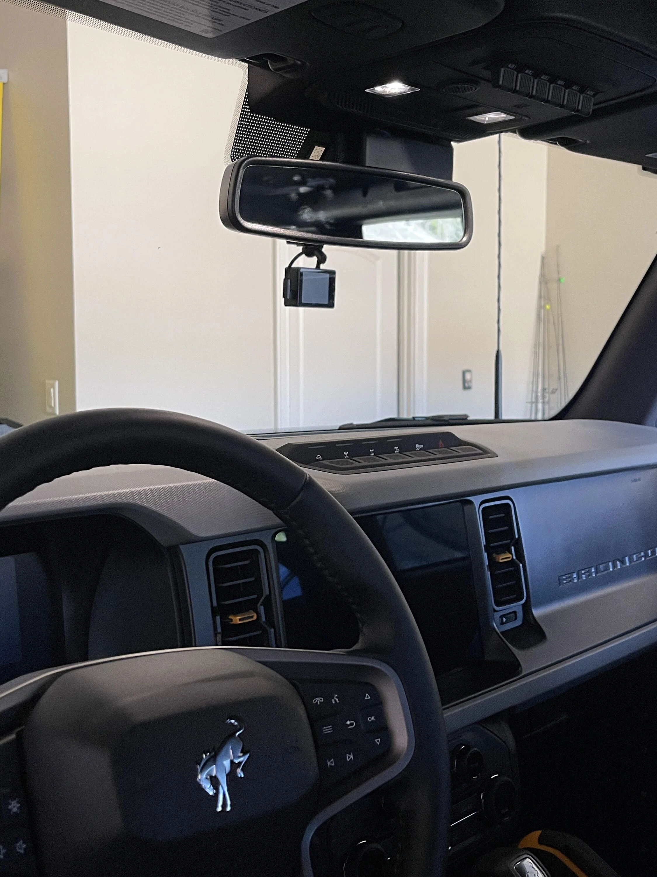 Ford Bronco Installed Garmin DashCam w/ Dongar Power Adapter IMG_9009