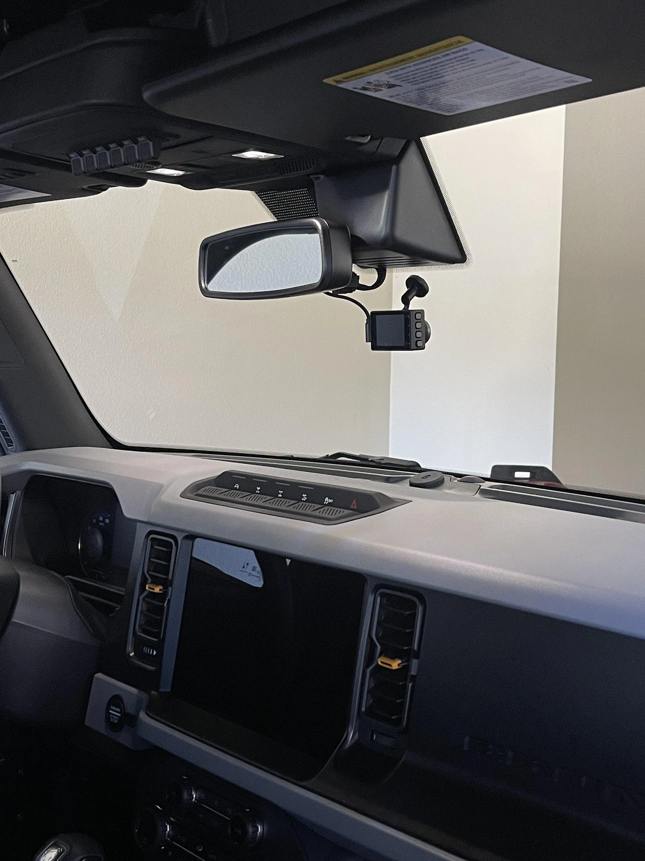 Ford Bronco Installed Garmin DashCam w/ Dongar Power Adapter IMG_9008