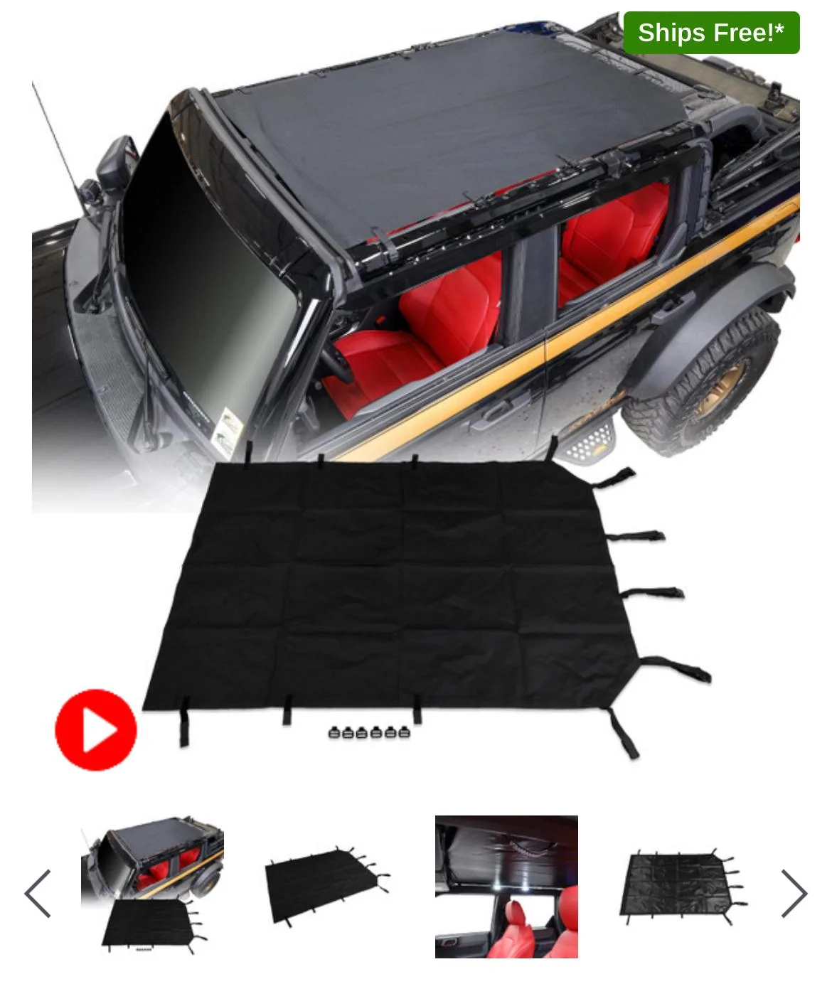 Ford Bronco Waterproof sunshade / emergency soft top for rain? IMG_6350