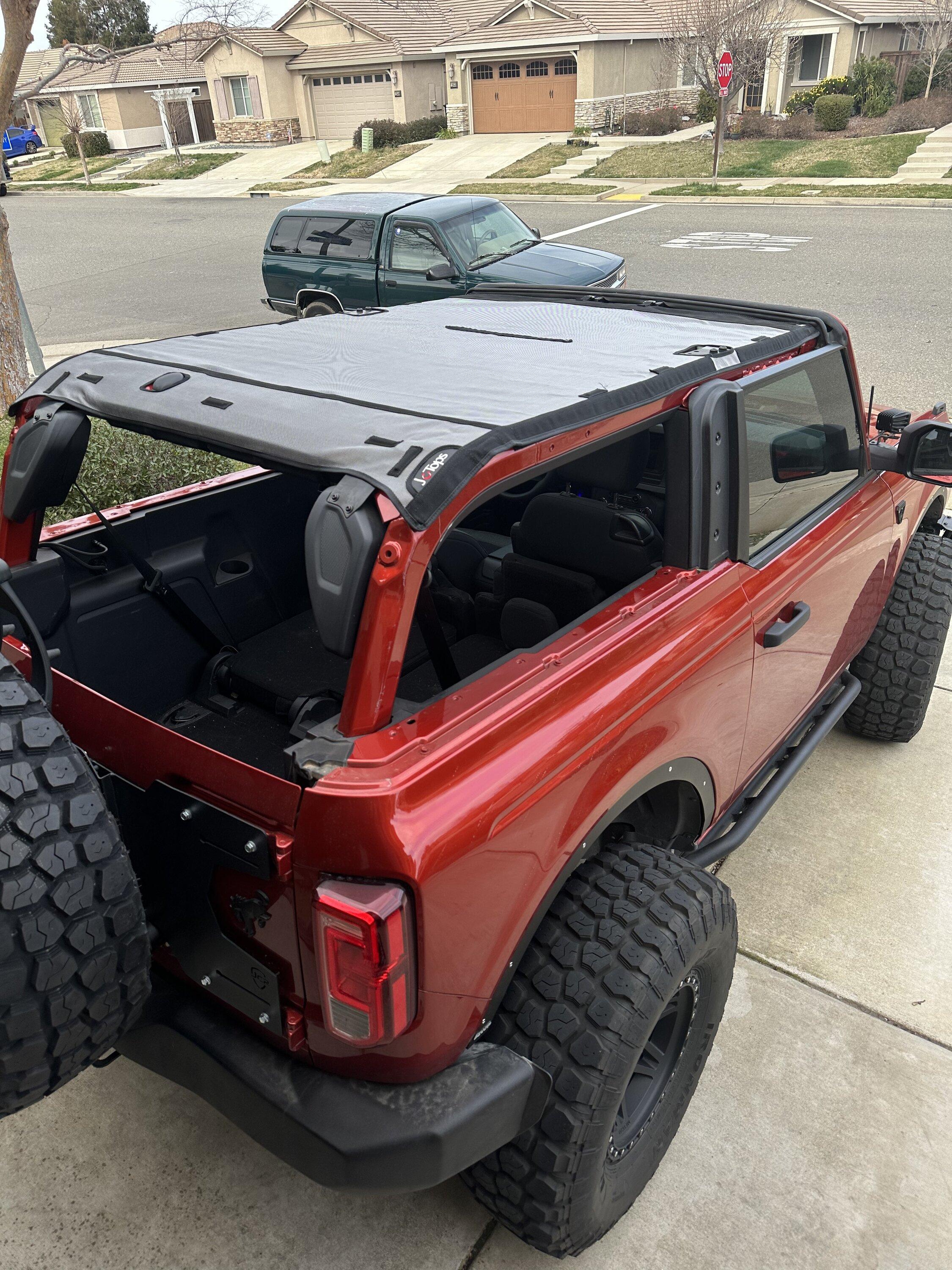 Ford Bronco Roof Sunshade For Front Section Only IMG_7108