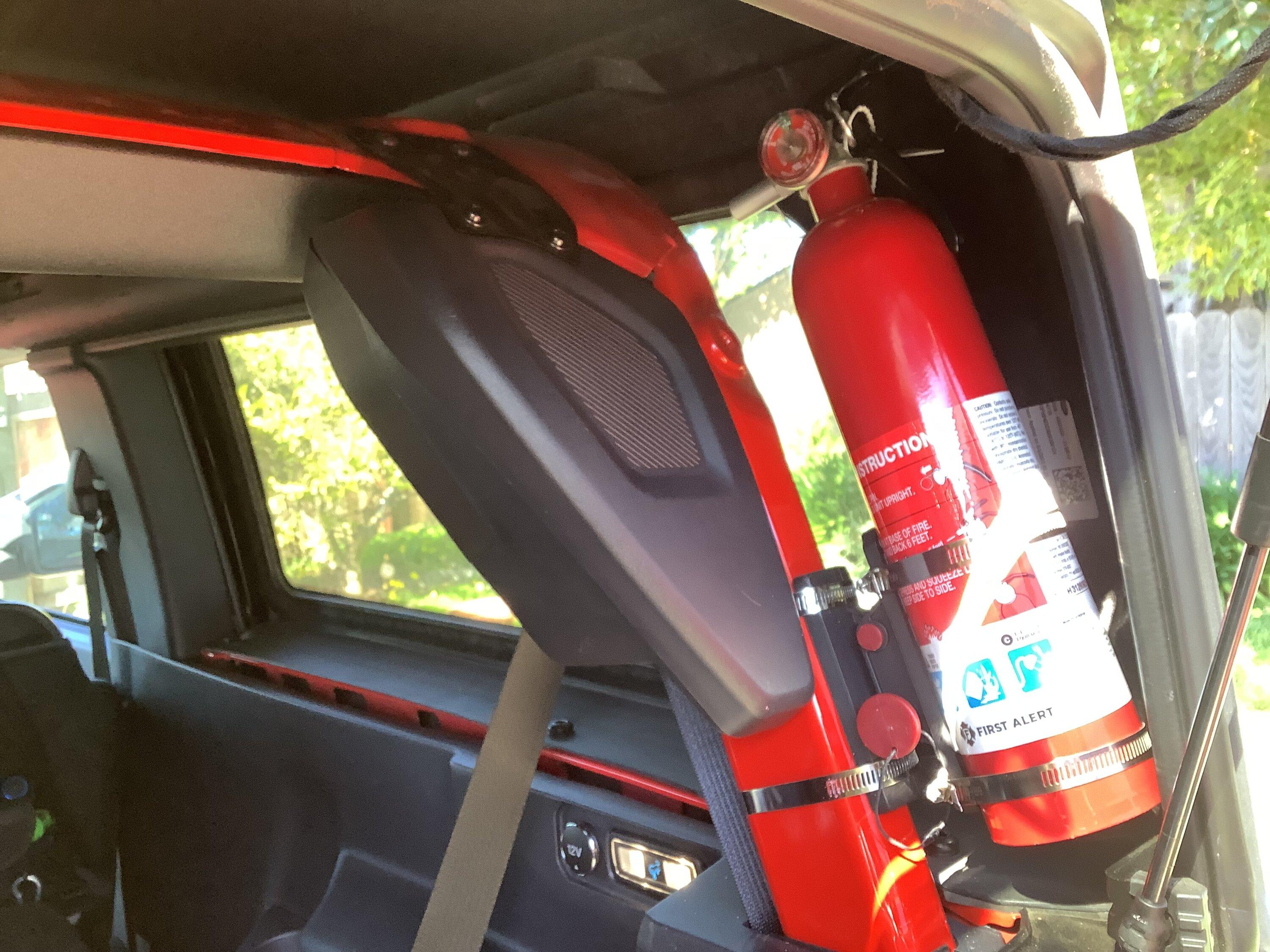 Ford Bronco Practical Fire Extinguisher Placement IMG_0509