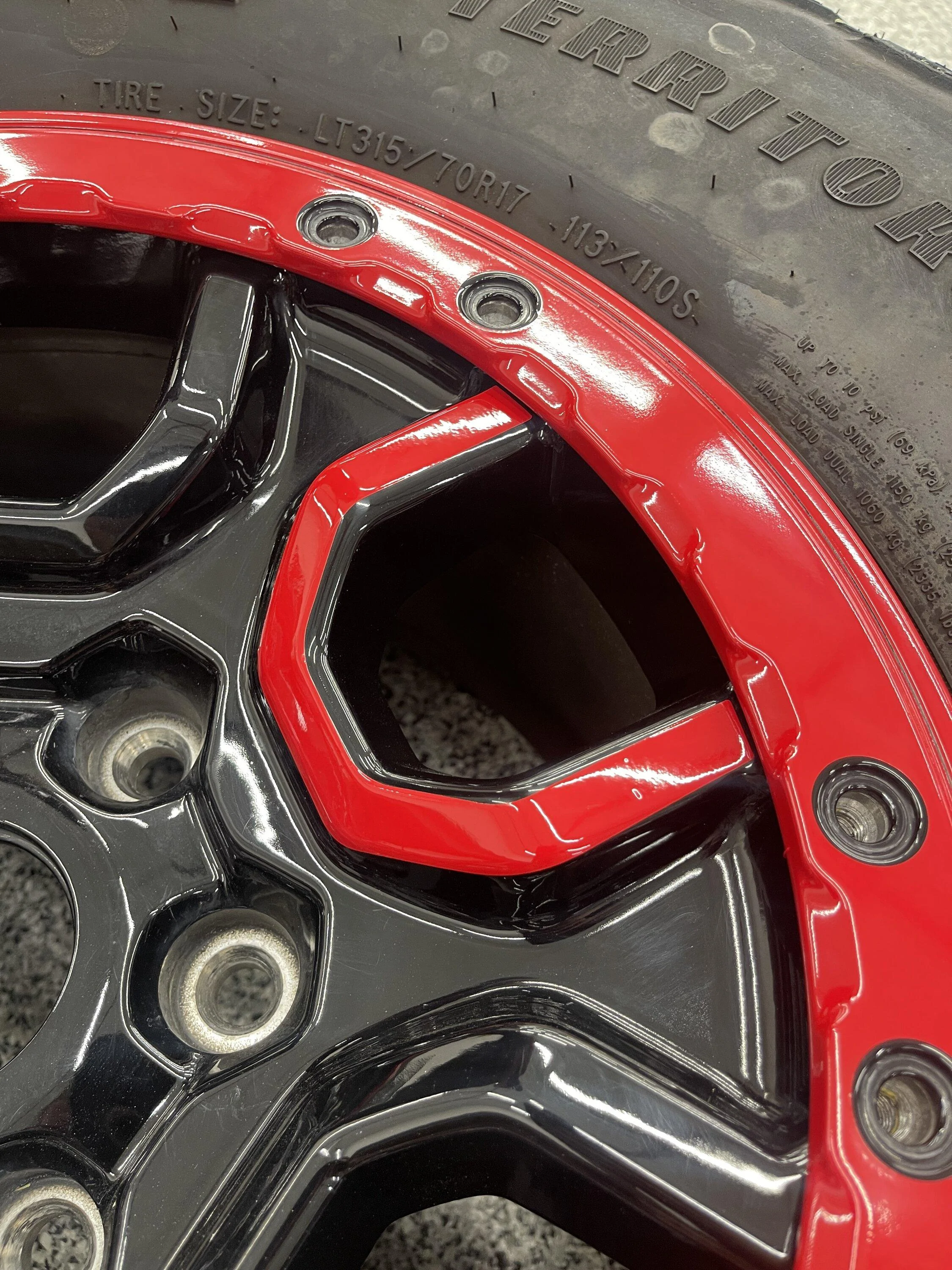 Ford Bronco Bronco Sasquatch Beadlock Ring Vinyl Wrap (Set of 6) IMG_3823