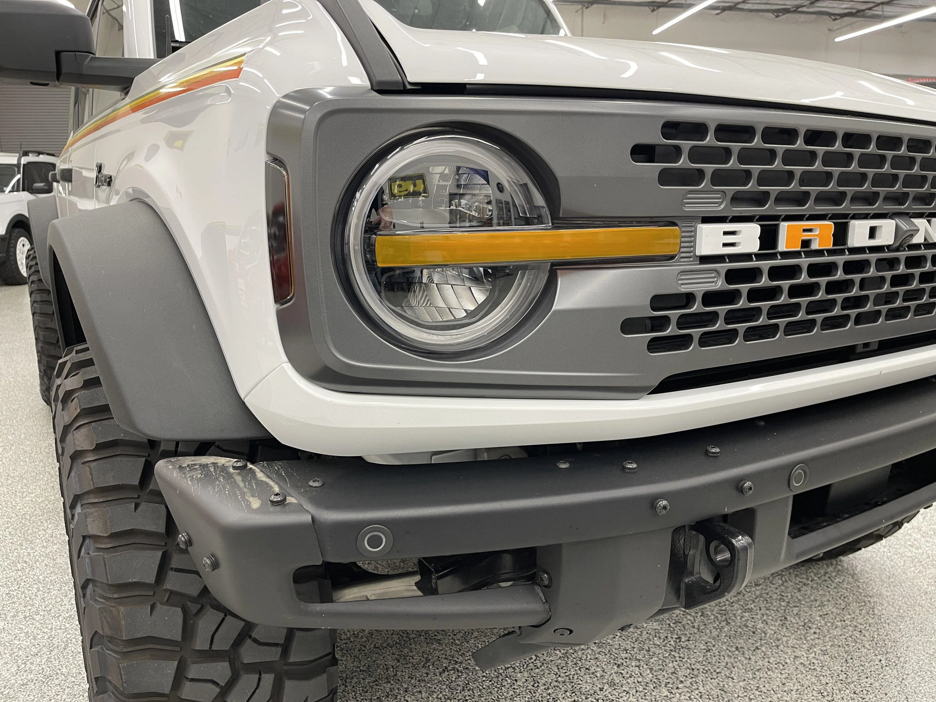 Ford Bronco 🆕 Bronco Raptor Look Headlights Lens Tint Bar Orange Off