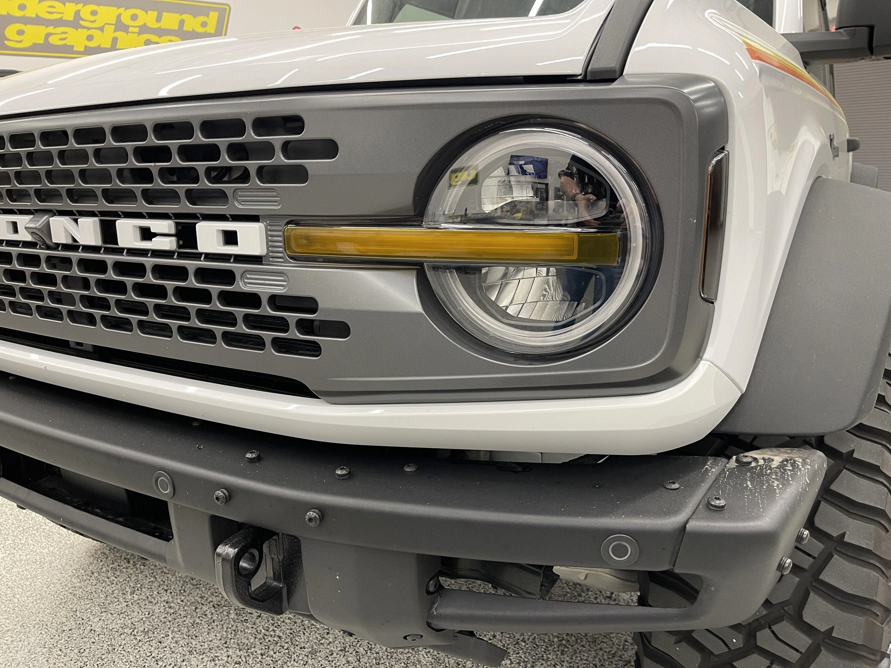 Ford Bronco 🆕 Bronco Raptor Look Headlights Lens Tint Bar Yellow Off