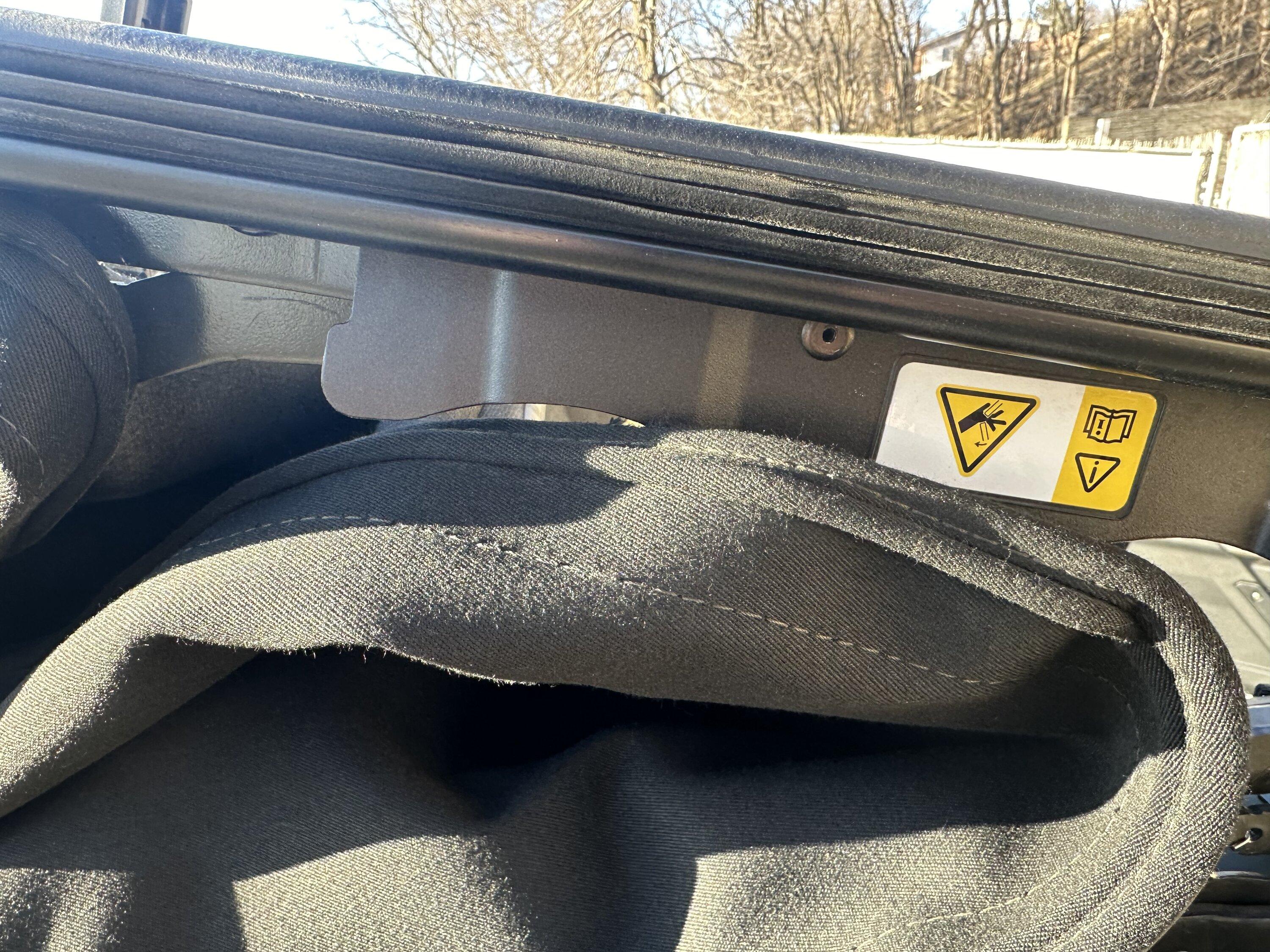 Ford Bronco Soft Top Misaligned and Wearing A Hole IMG_0969