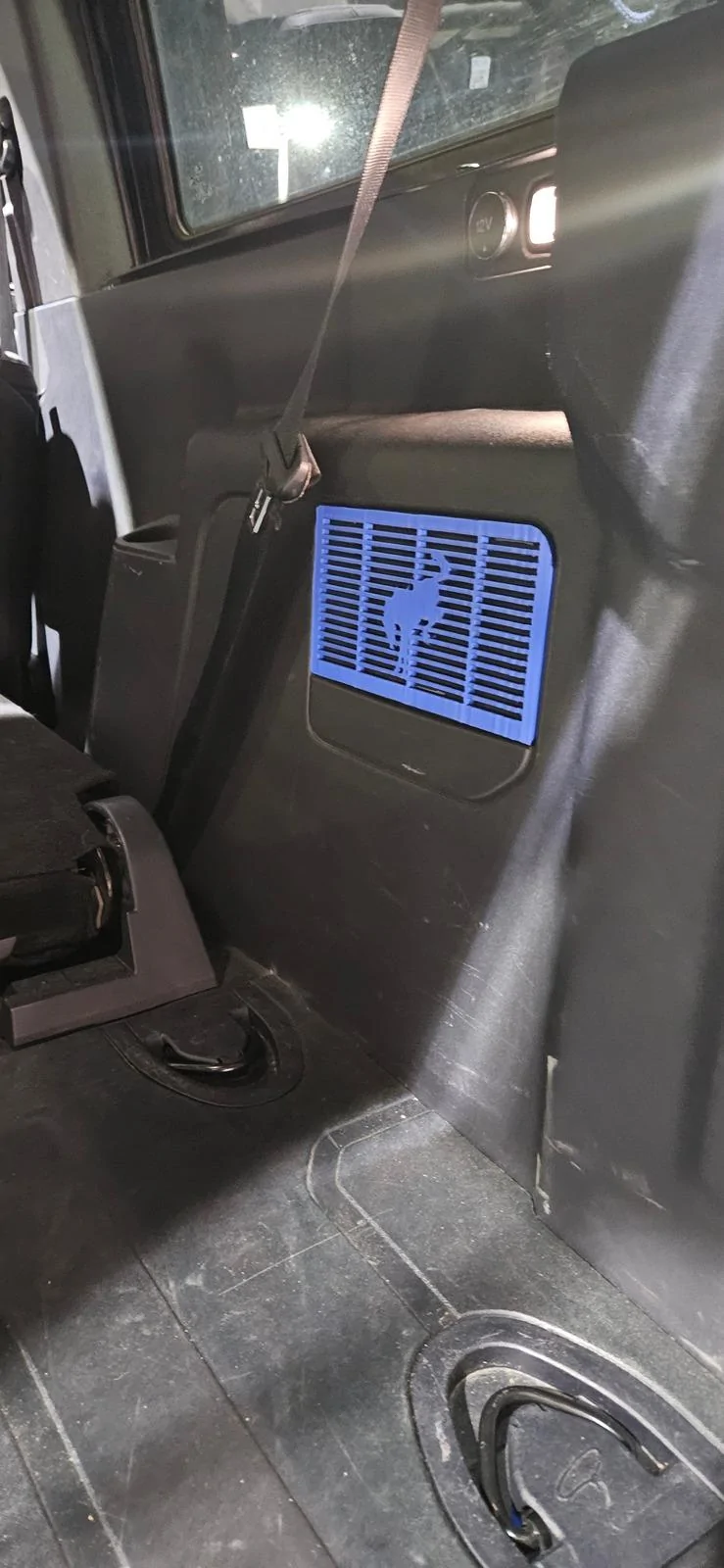 Ford Bronco subwoofer install, custom 3d printed grill (non-BO) 20240223_202956