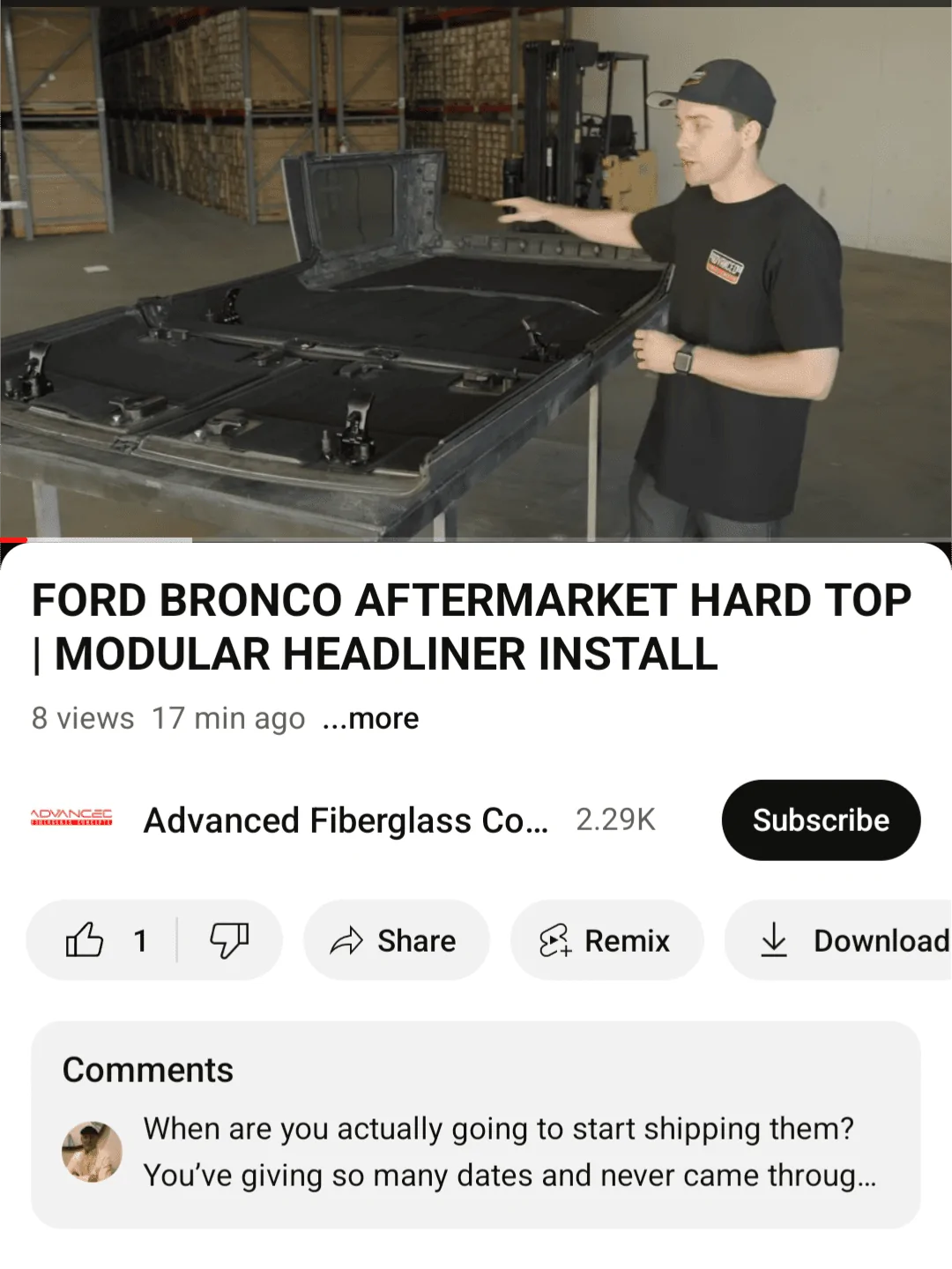 Ford Bronco ADV Production Modular Hardtop! Screenshot_20240315-193235