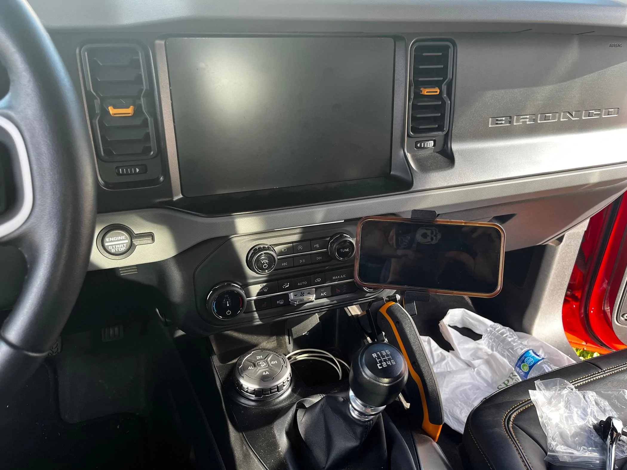 Ford Bronco Custom Console Offroad Phone Mount IMG_3486