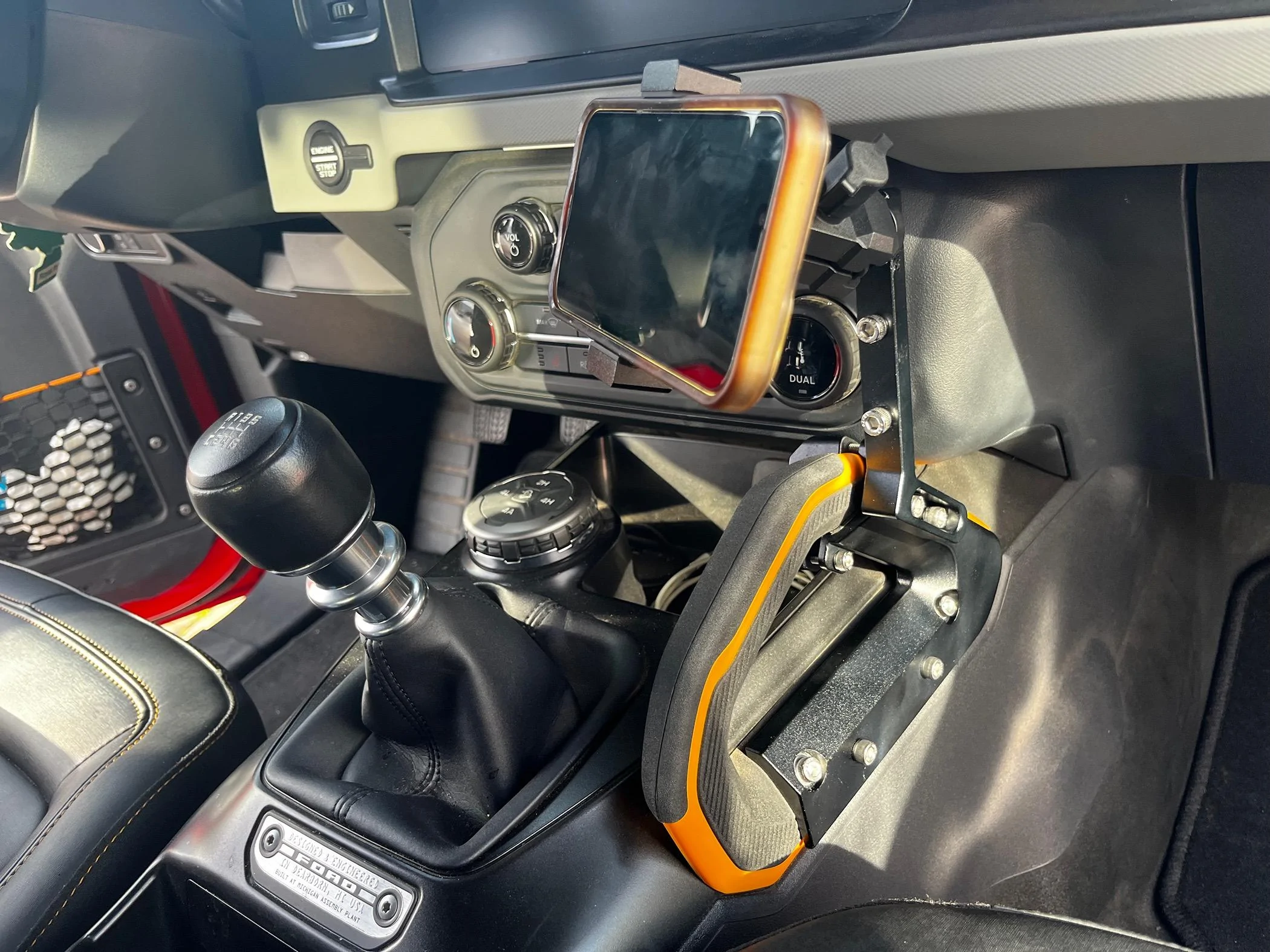 Ford Bronco Custom Console Offroad Phone Mount IMG_3488