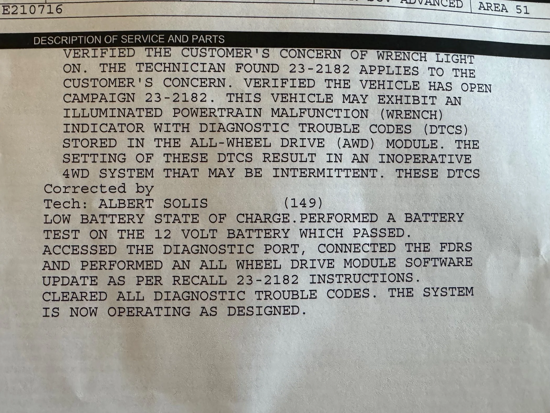 Ford Bronco Check 4x4 Warning IMG_0728