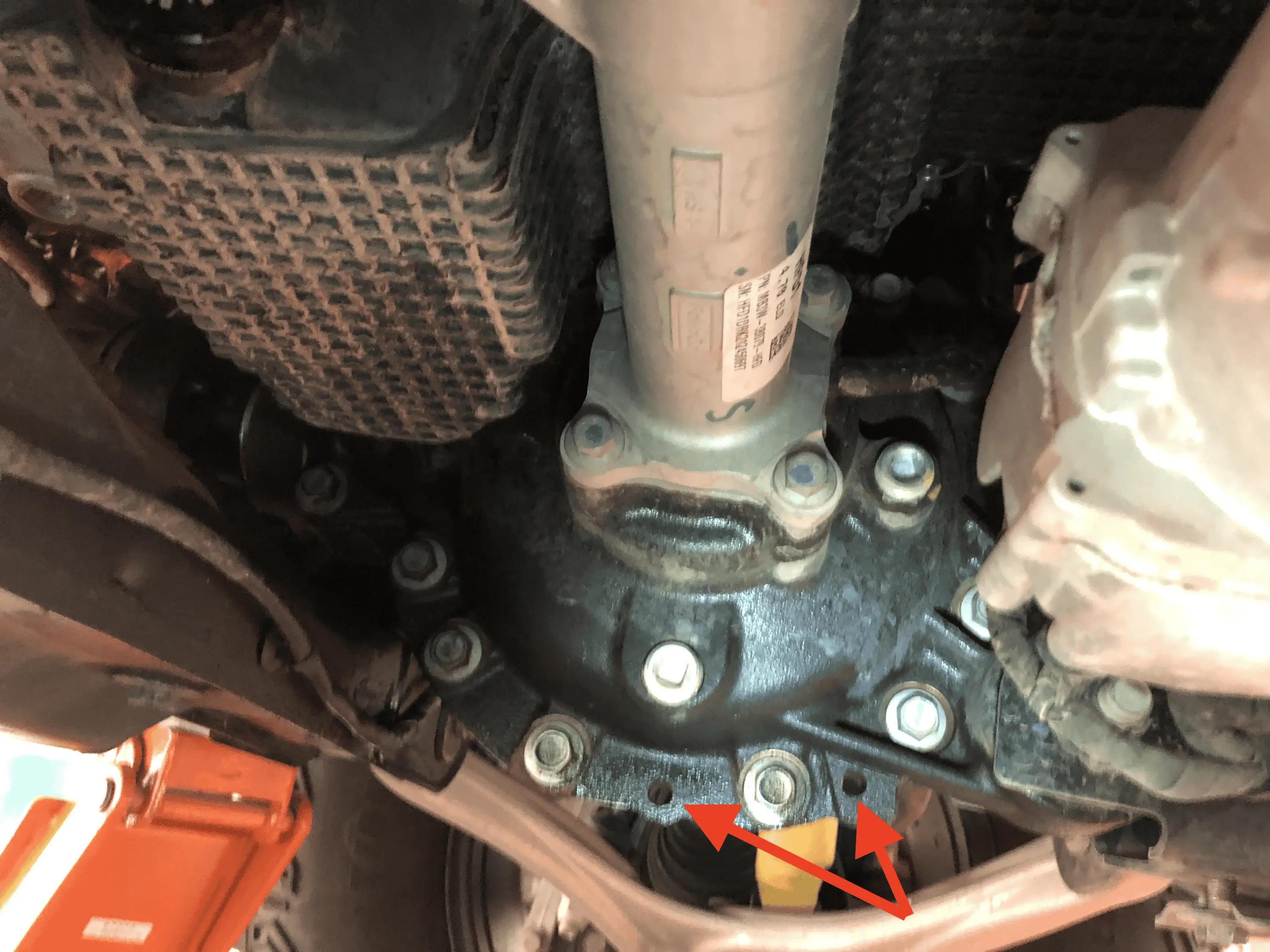Ford Bronco Front Diff Leaking - am I missing two bolts? 1710785334729-s5
