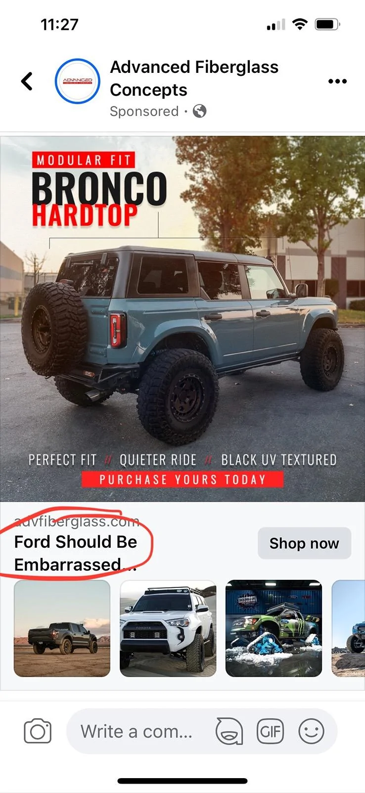 Ford Bronco ADV Production Modular Hardtop! IMG_1279
