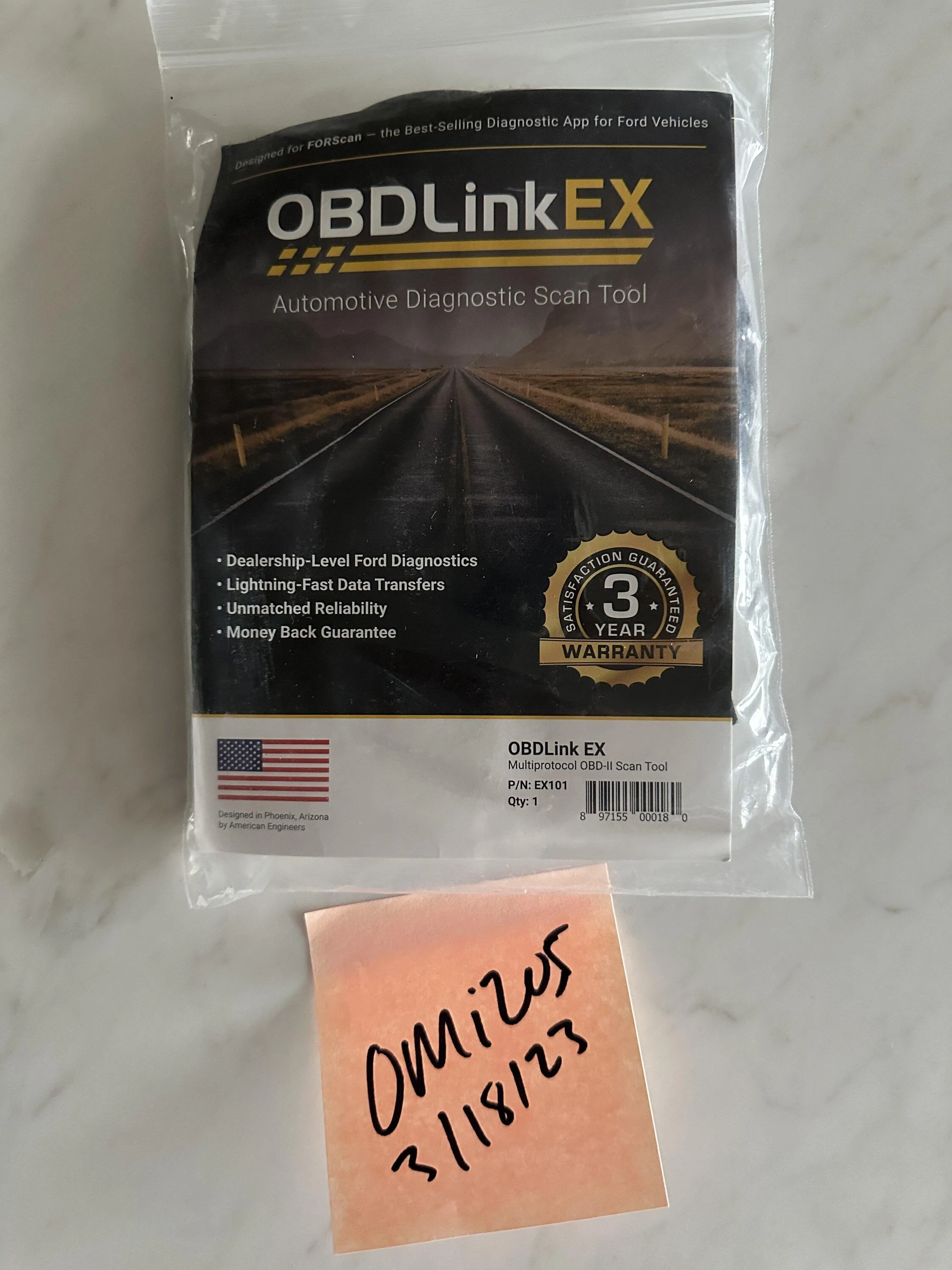 Ford Bronco OBDLink FORSCAN OBD Adapter $35 IMG_2768