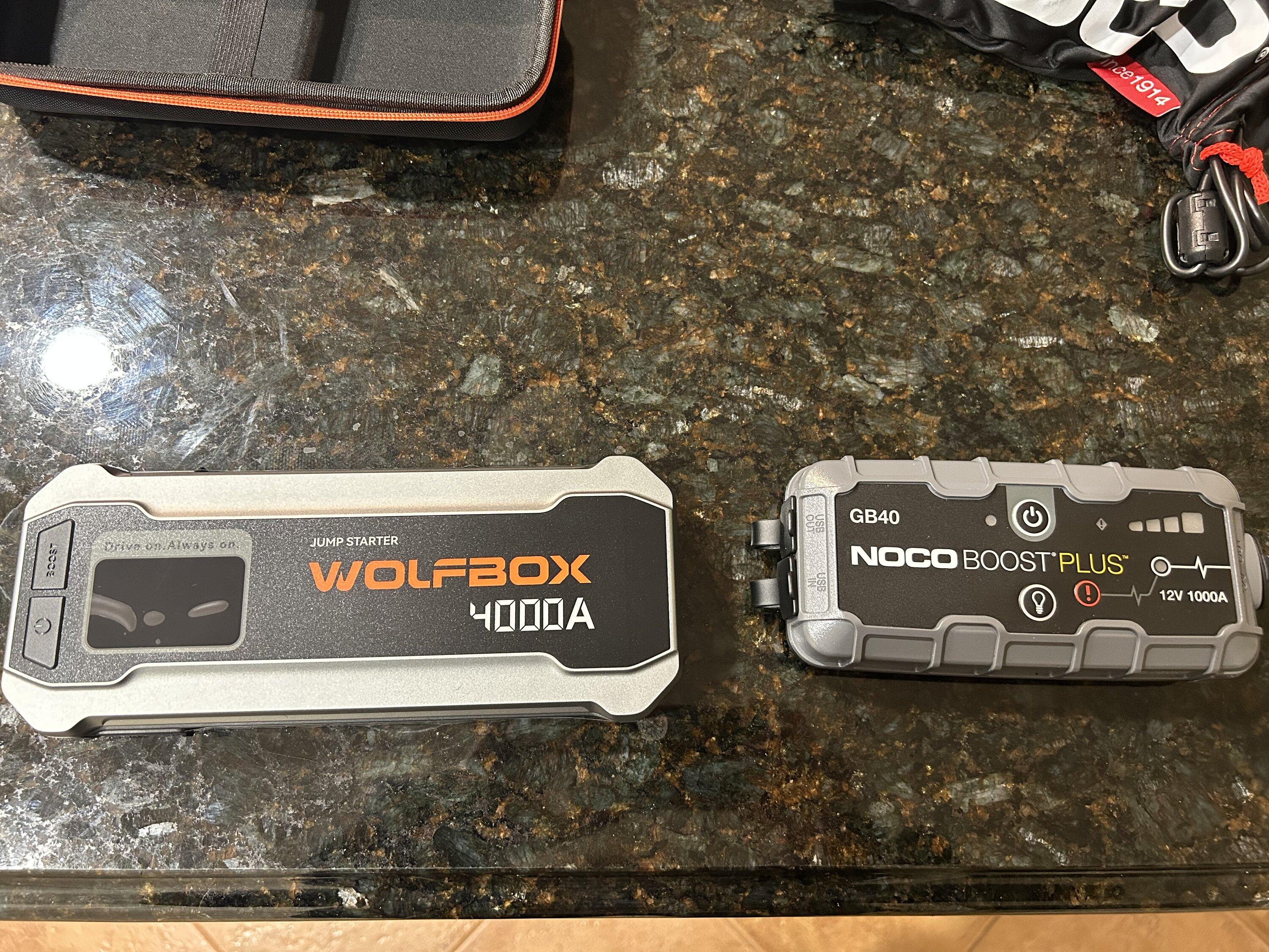 Ford Bronco Wolfbox Jump Starter & Noco Comparison IMG_3548