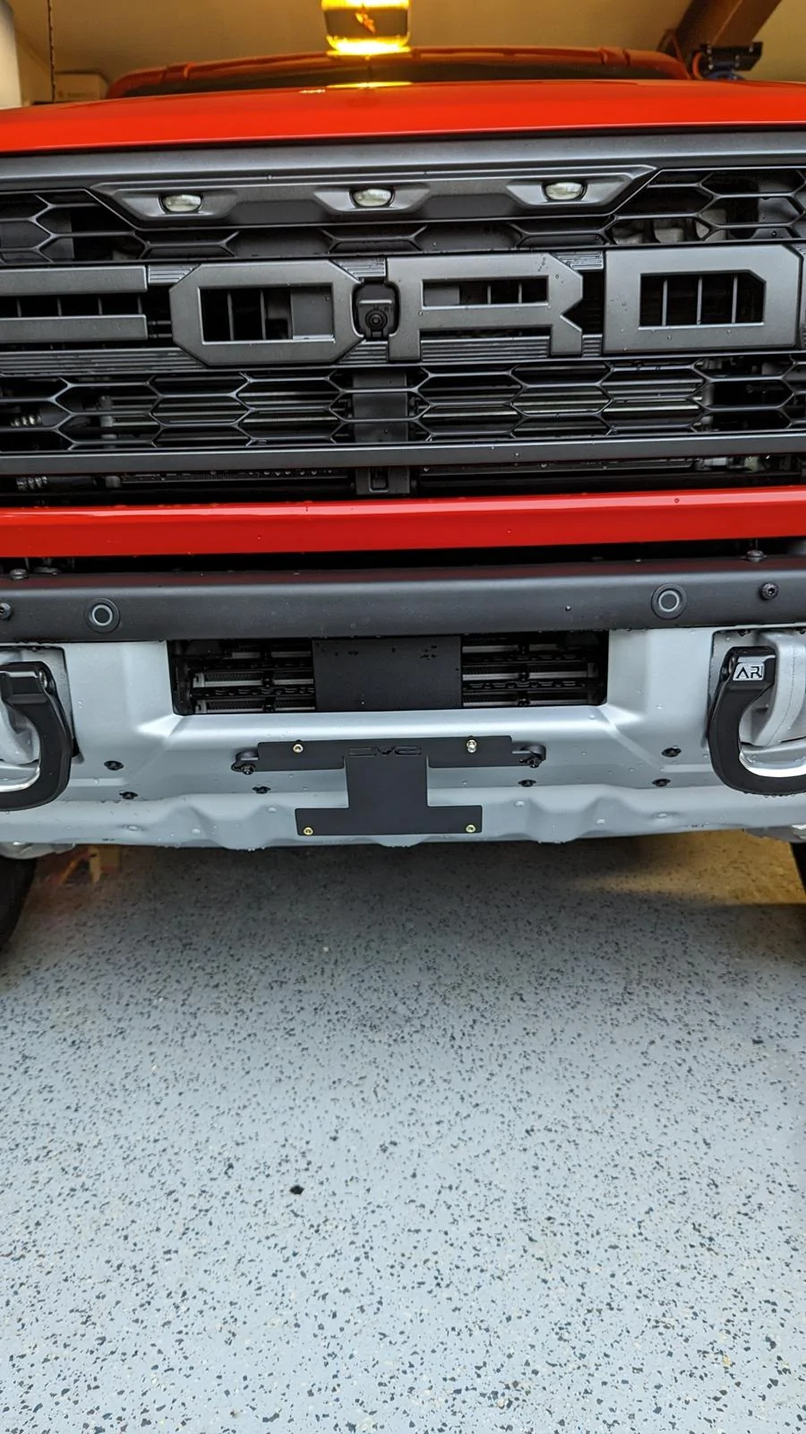 Ford Bronco Bumper Trim Replacement License Plate bracket PXL_20230701_001524655