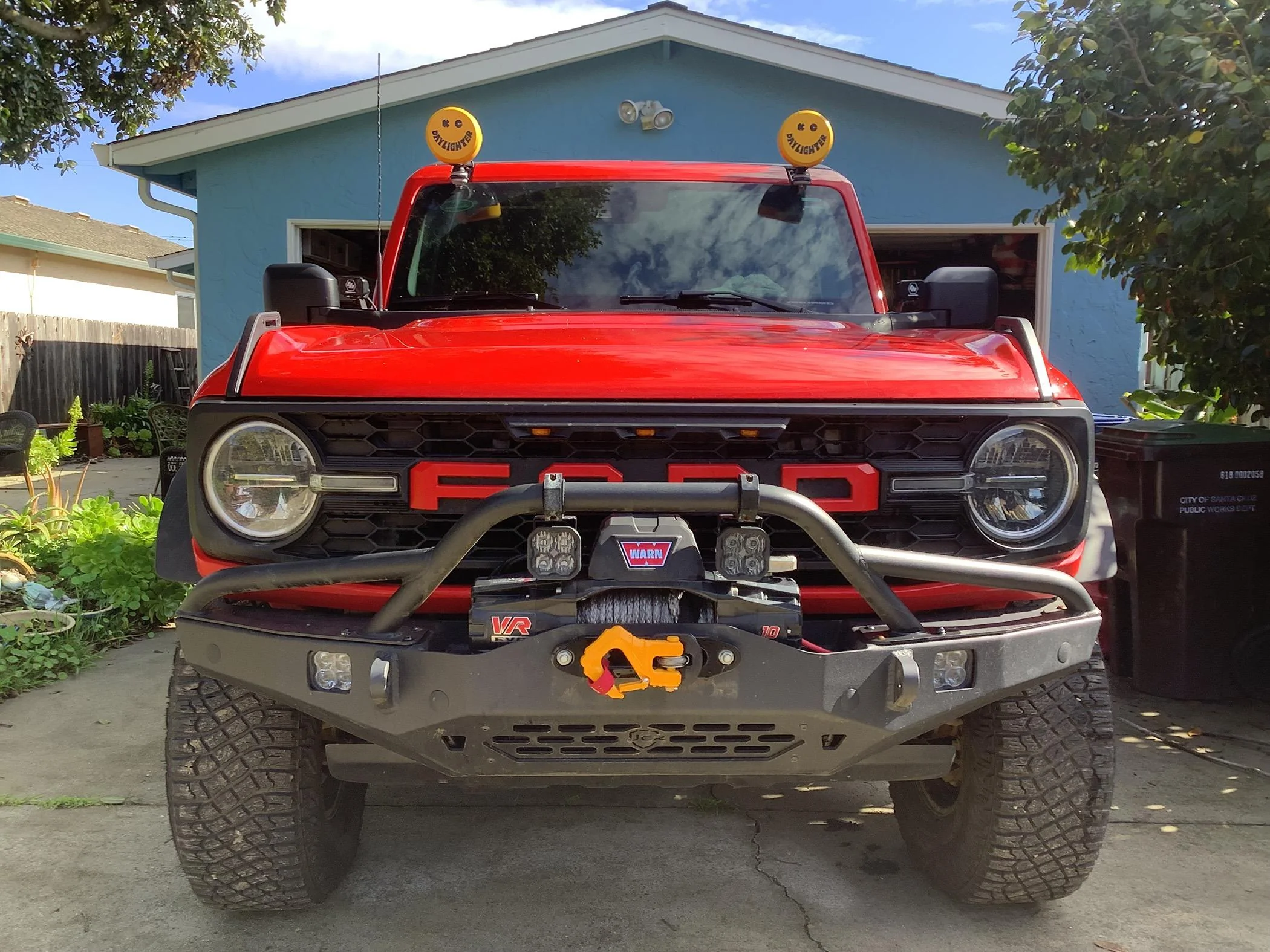 Ford Bronco Amber vs Clear Aftermarket Lights IMG_0490