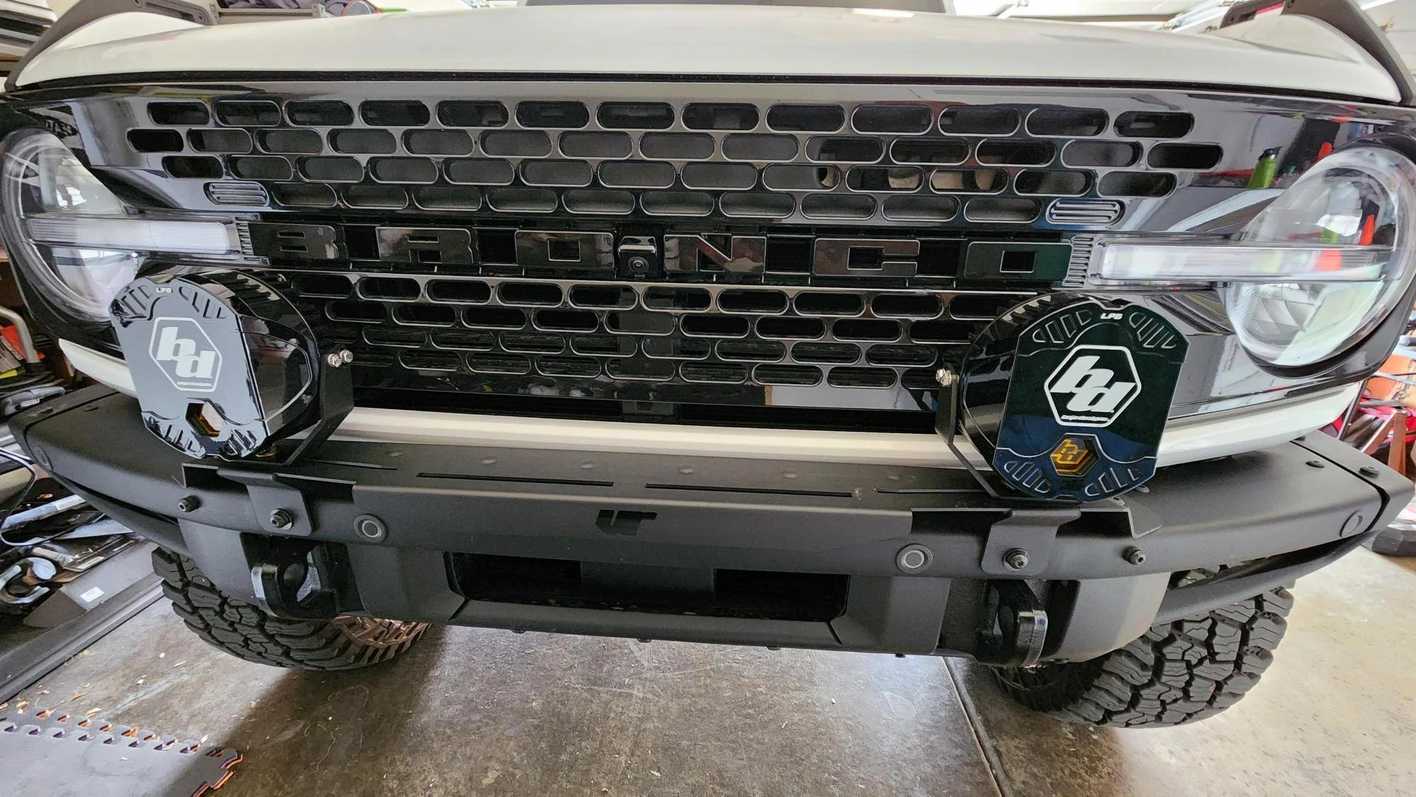 Ford Bronco Anyone running 2 lights on the front bumper? 20240311_102659