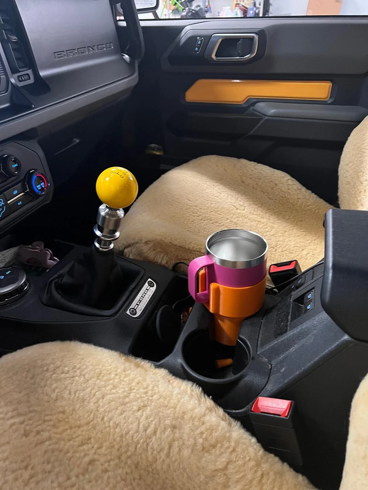 Ford Bronco 7MT Cup Holder Upgrade: Mug Adapter (3D Print) IMG_7125
