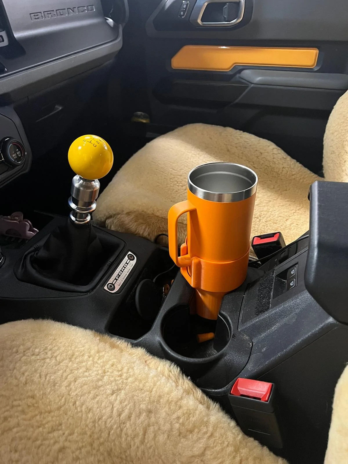 Ford Bronco 7MT Cup Holder Upgrade: Mug Adapter (3D Print) IMG_7127