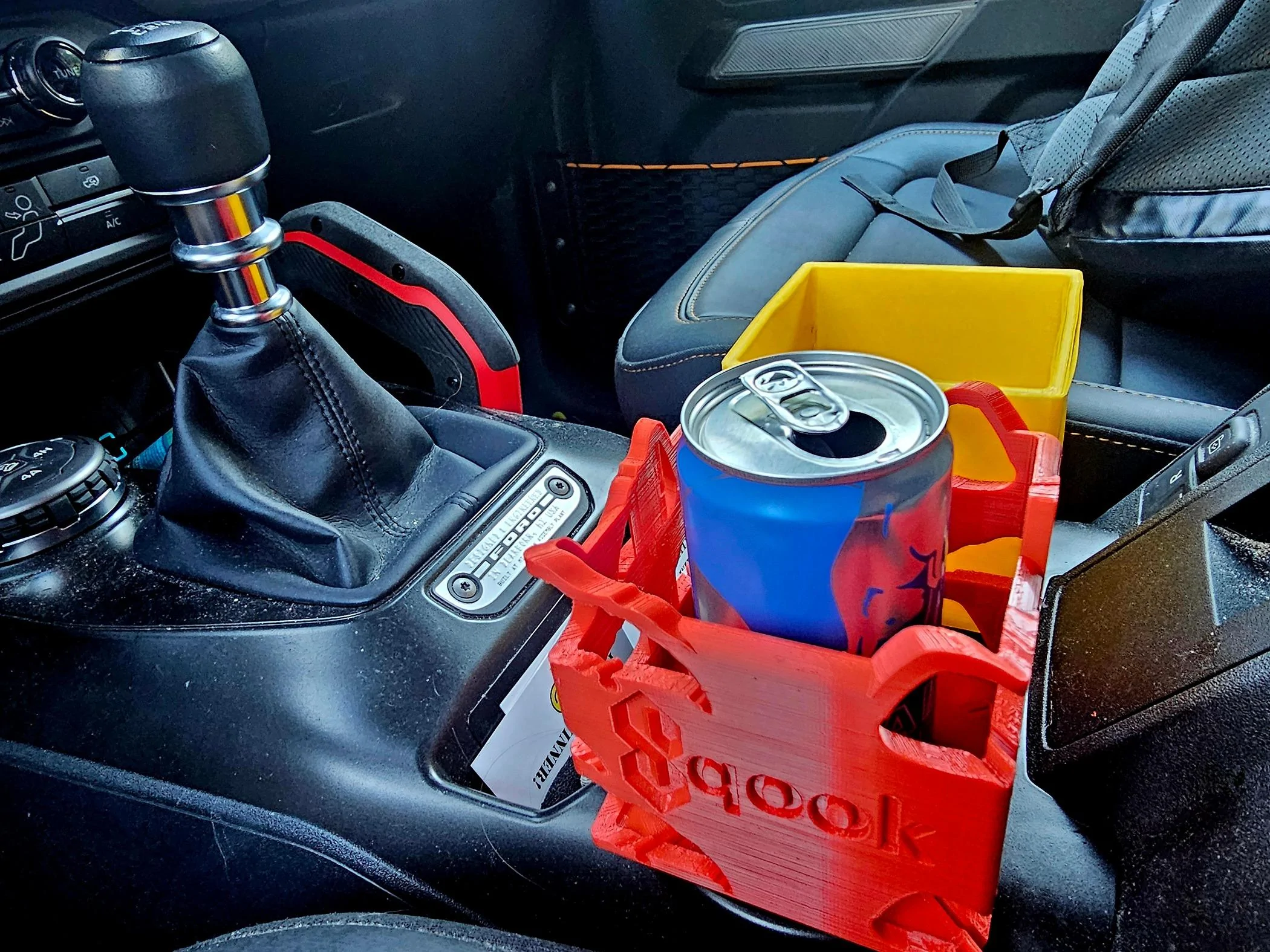 Ford Bronco 7MT Cup Holder Upgrade: Mug Adapter (3D Print) 1000009562