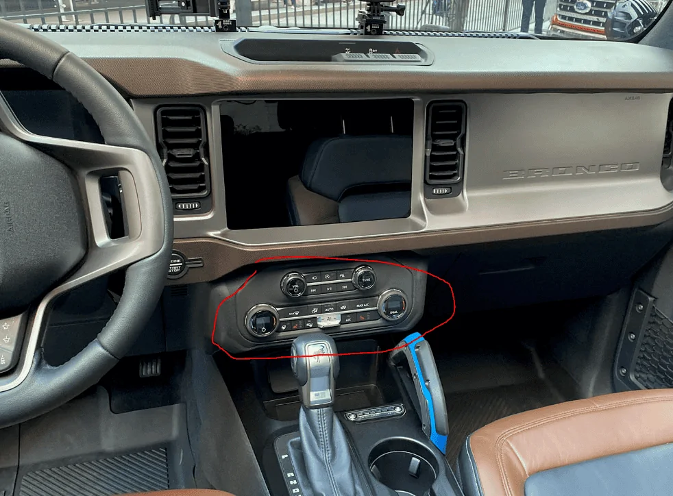 Ford Bronco Some differences in controls 1605309267169
