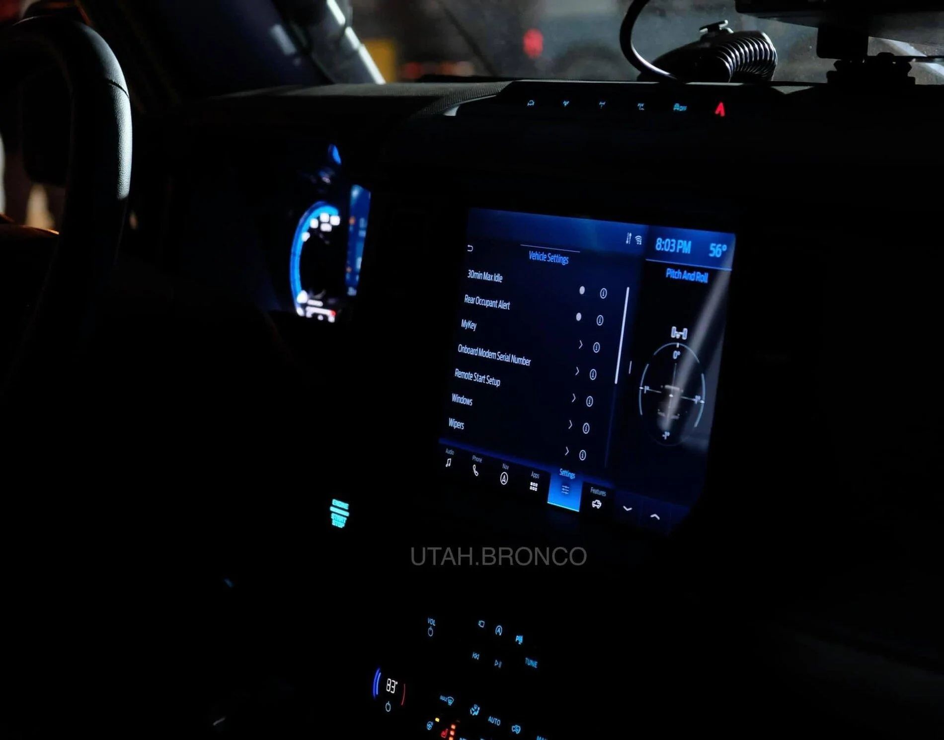 Ford Bronco Badlands Instrument Panel at Night - Pics E3FD6F4A-30CB-47D2-A5B7-BAE4A3BD5623