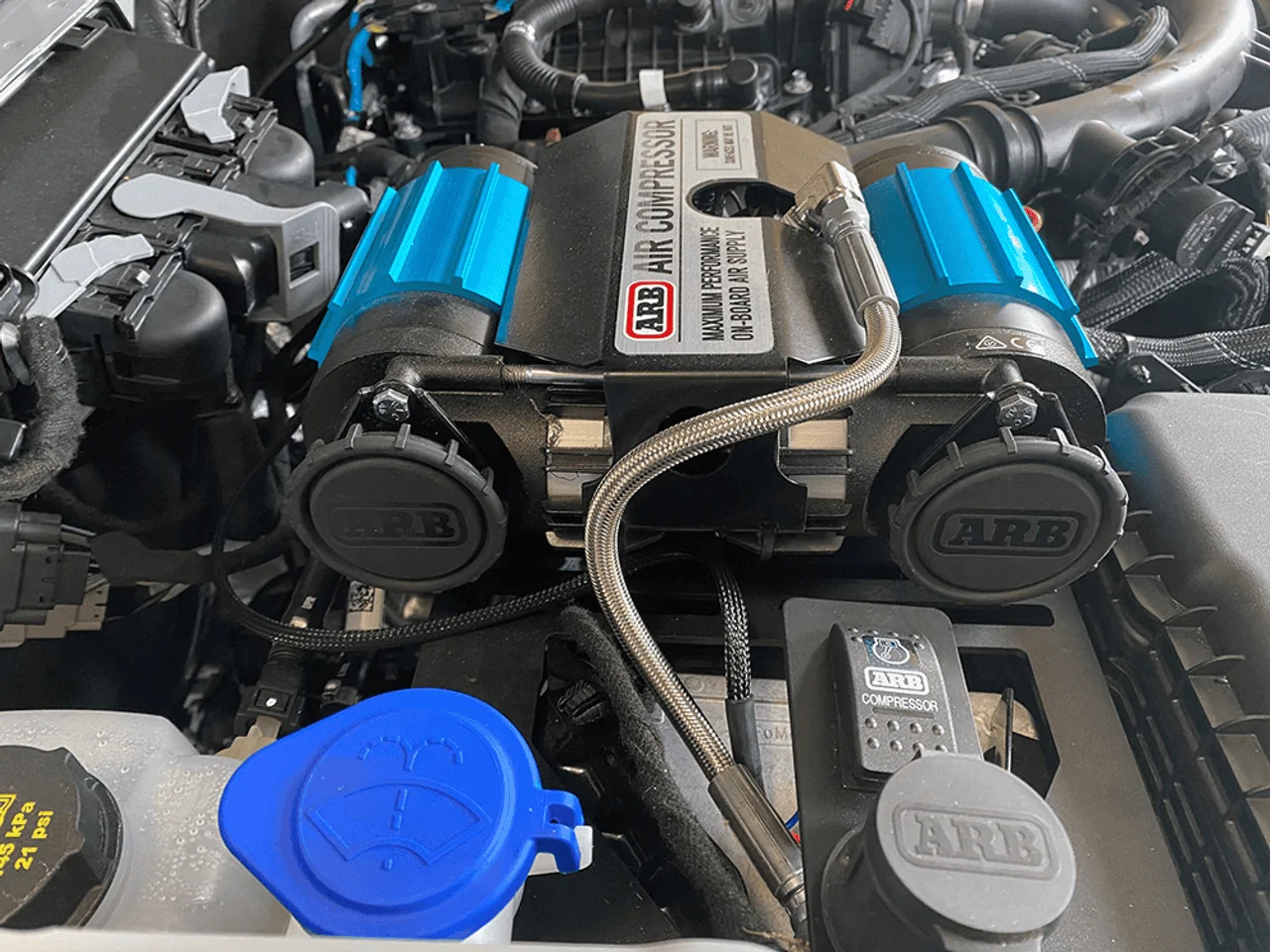 Ford Bronco ARB Compressor Engine Bay Mount from KR Off-Road | Easiest Compressor Kit to Install | USA MADE 1711290845906-9j
