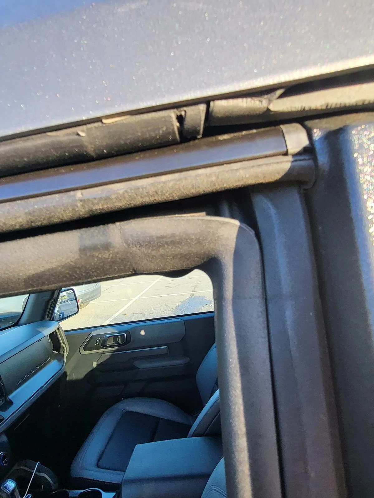 Ford Bronco Should these be up higher? 2 door windows 20240323_185740