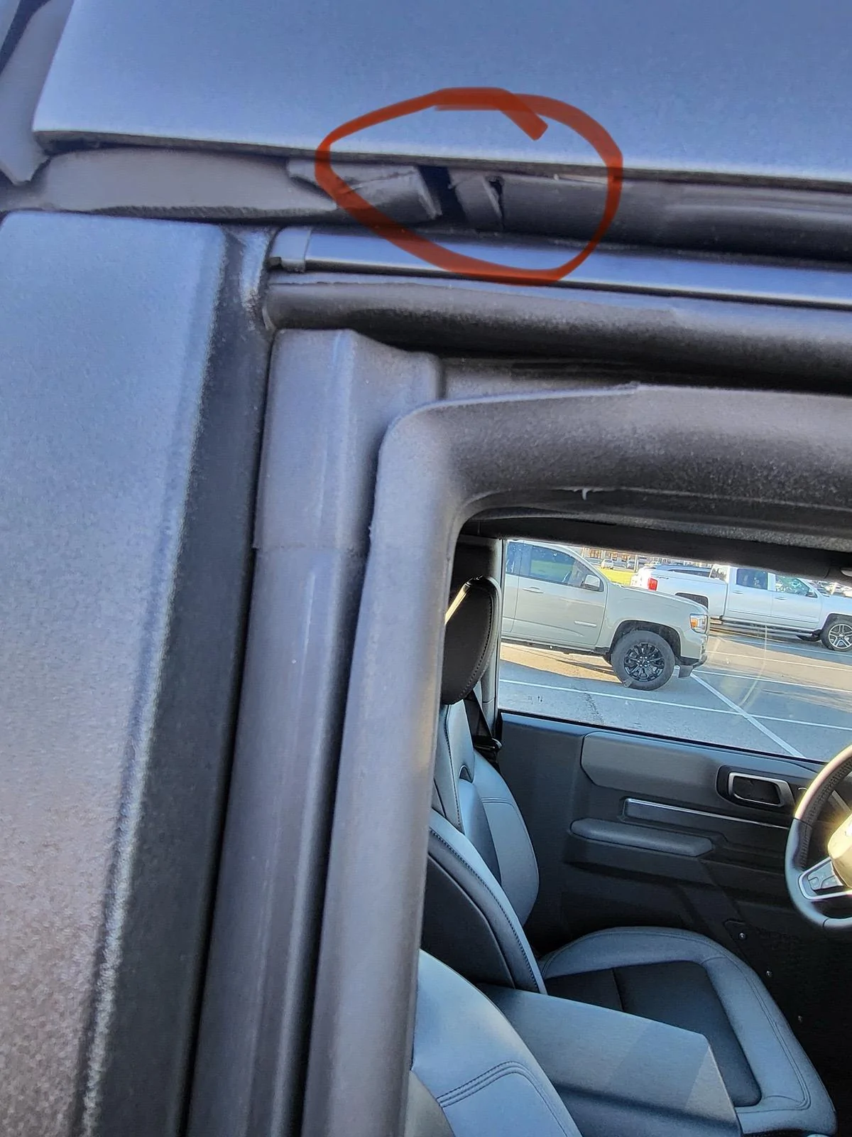 Ford Bronco Should these be up higher? 2 door windows IMG_6405