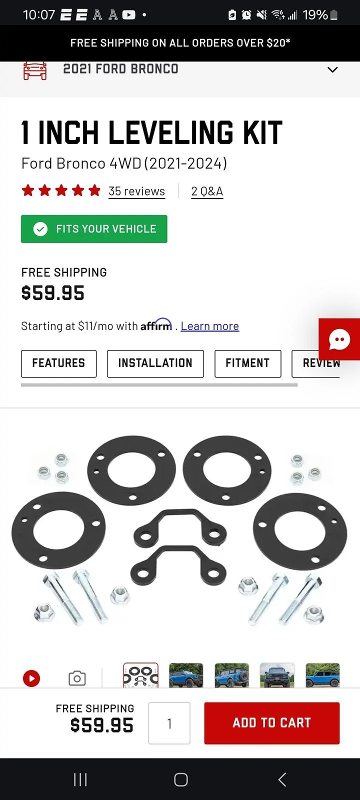 Ford Bronco Leveling a Hoss 3.0 Wildtrak Screenshot_20240325_220727_Chrom