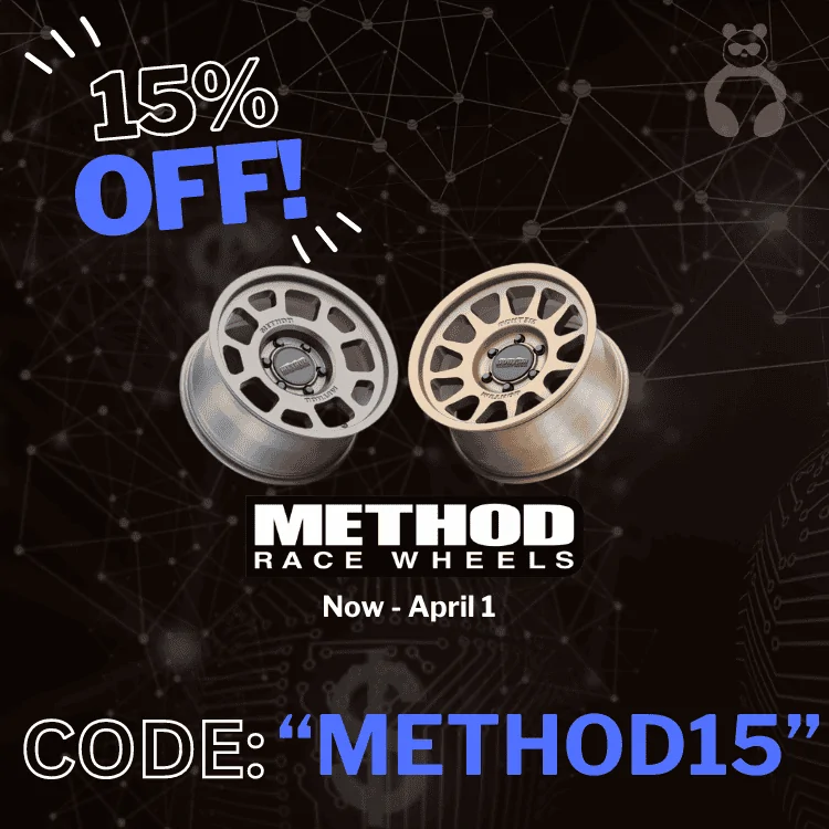 Ford Bronco 15% OFF Method Race Wheels! | Panda Motorworks Method15